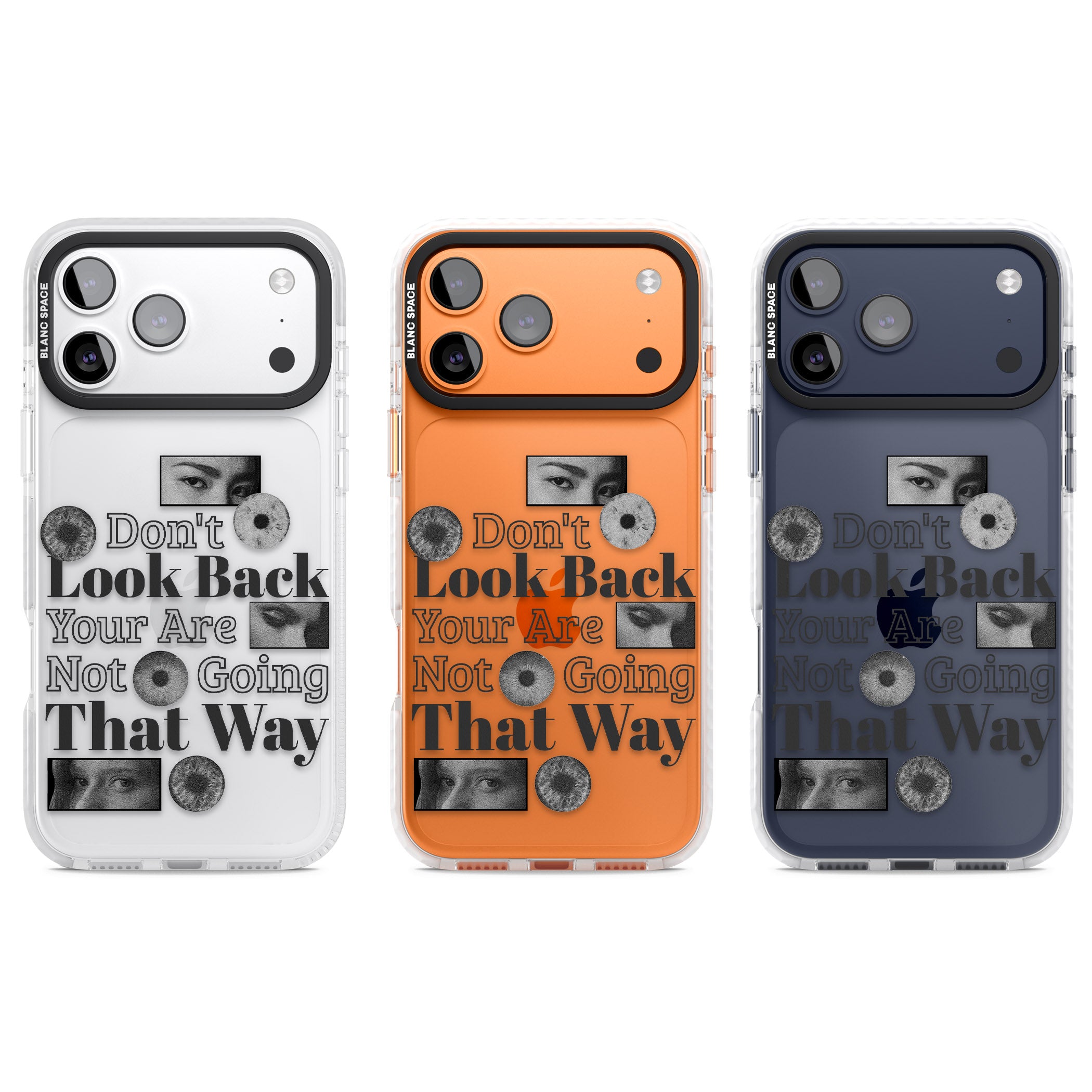Dont Look Back iPhone 17 Pro Impact Clear Phone Case APT Impact Protection