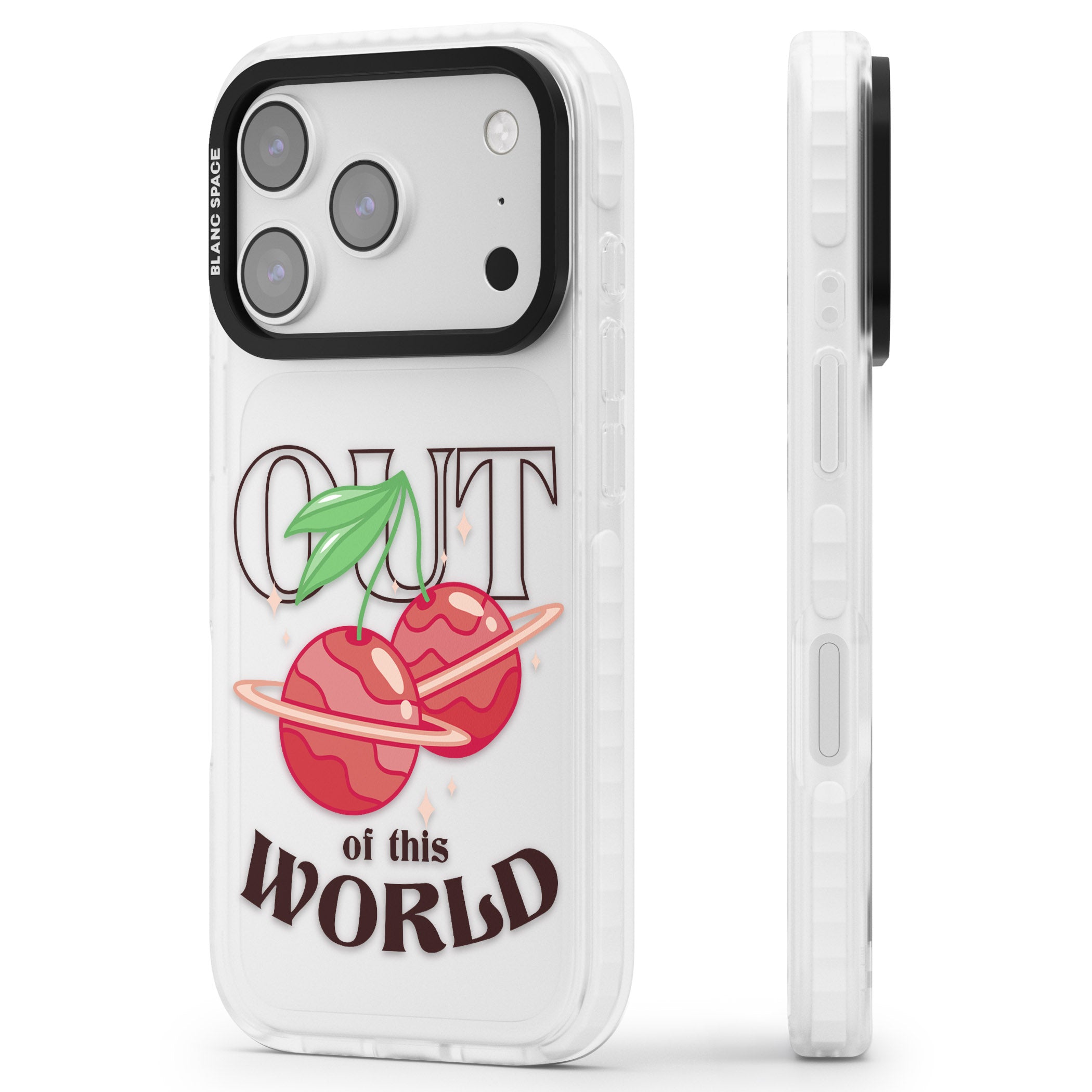 Out Of This World iPhone 17 Pro Impact Clear Phone Case Side Profile