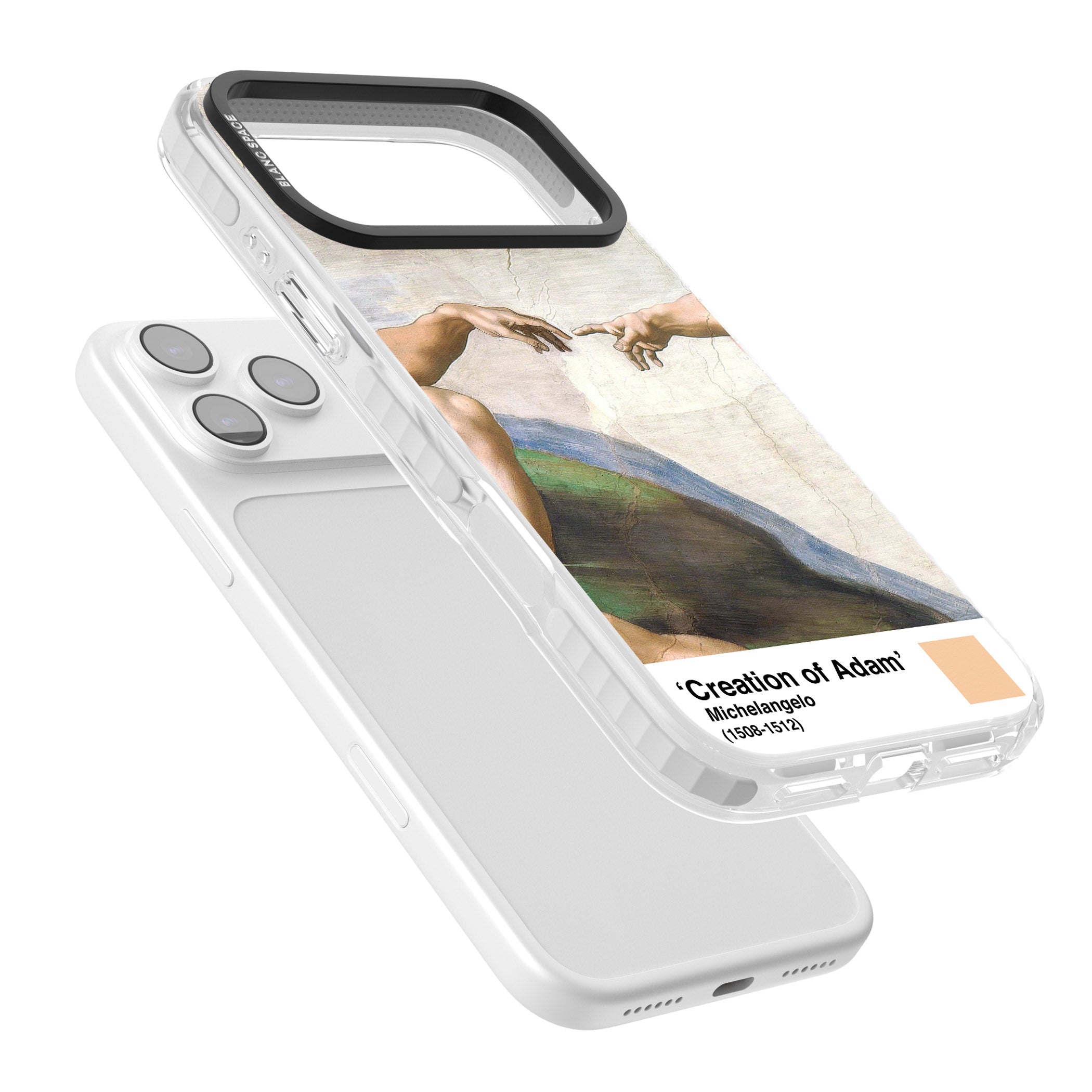 Creation Of Adam iPhone 17 Pro Impact Clear Phone Case Colours