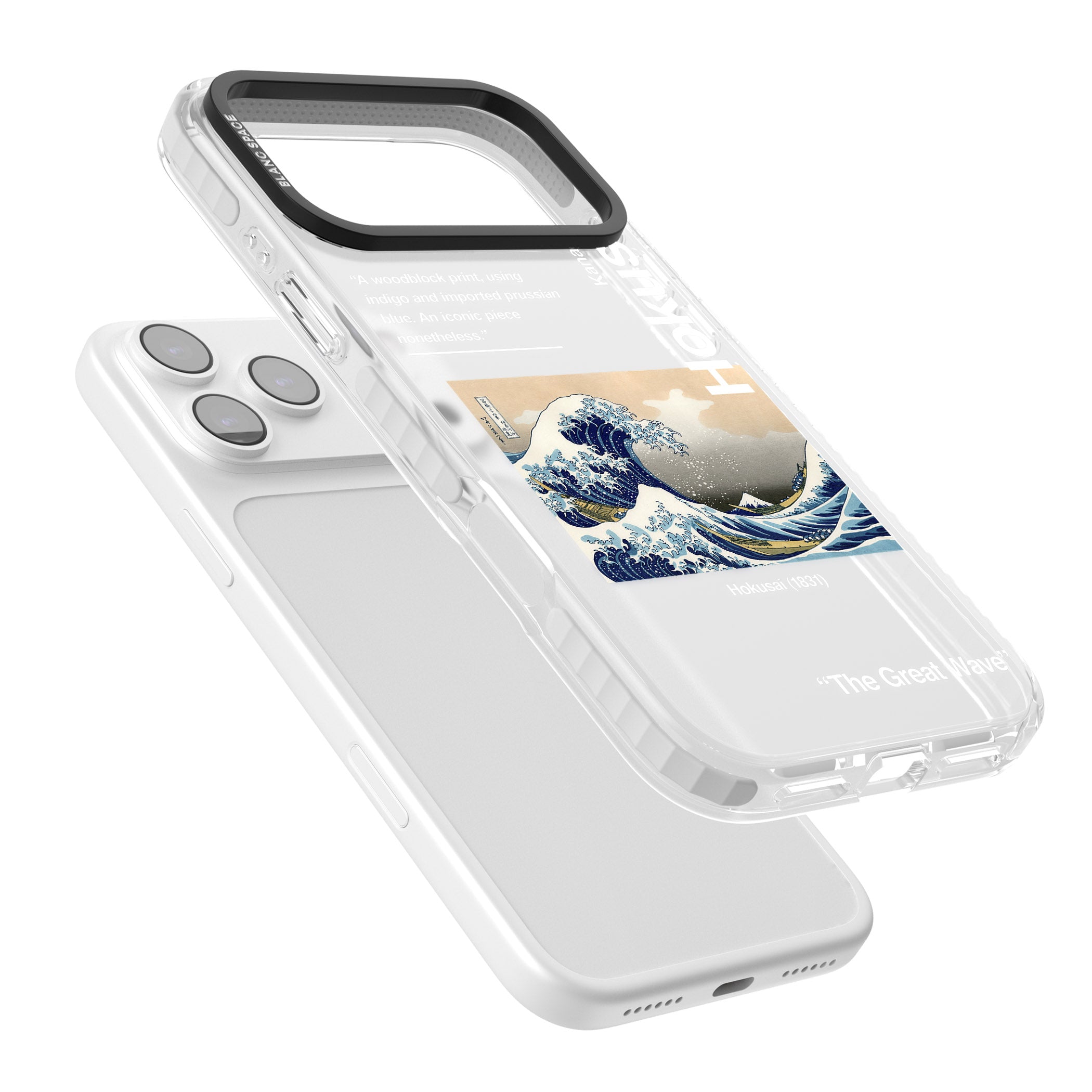 The Great Wave iPhone 17 Pro Impact Clear Phone Case Colours