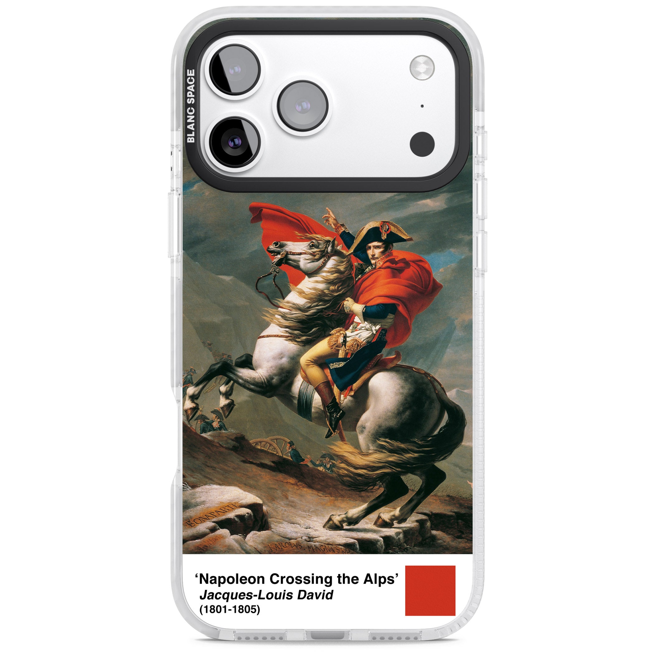 Napoleon Crossing The Alps iPhone 17 Pro Impact Clear Phone Case