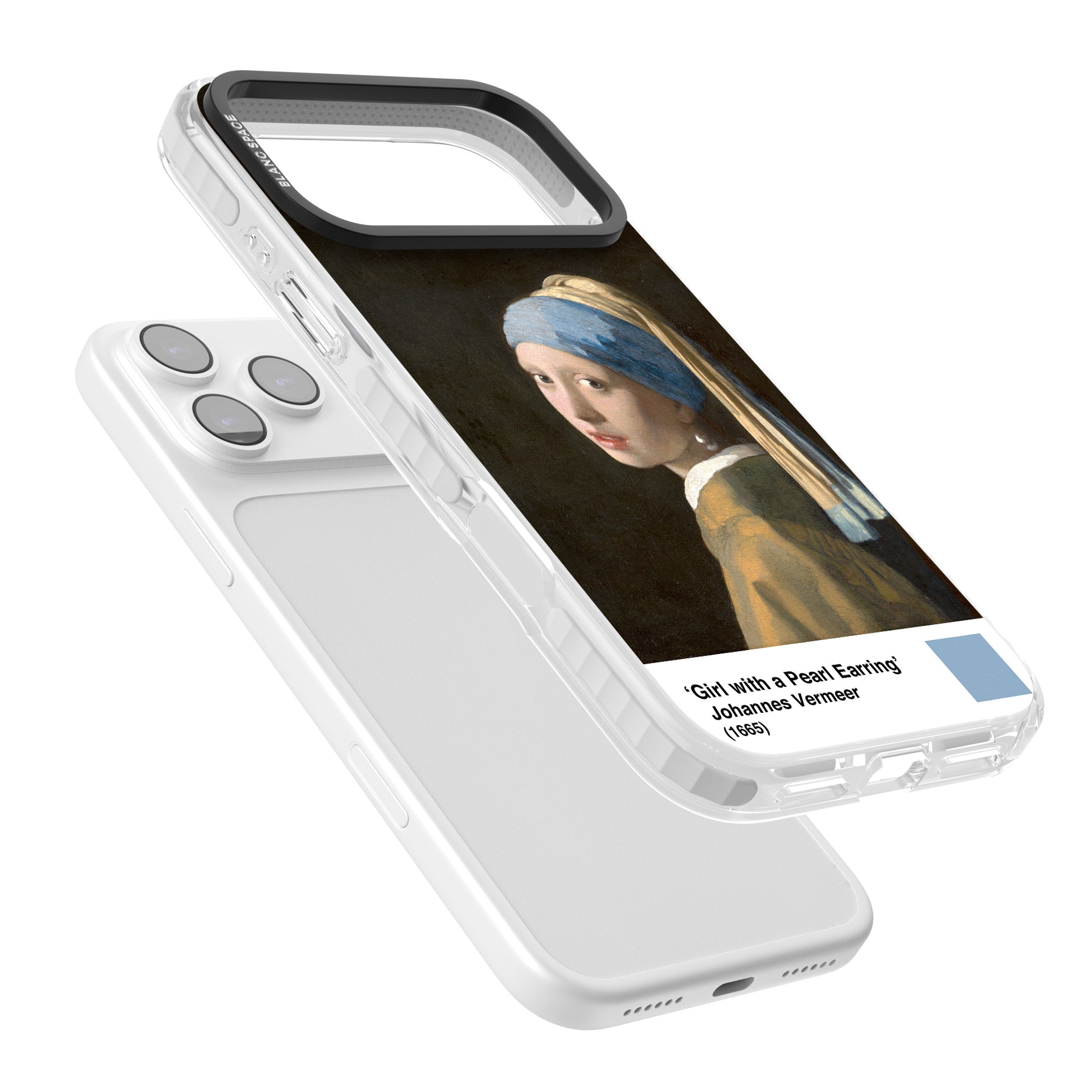 Girl With A Pearl Earring iPhone 17 Pro Impact Clear Phone Case Colours