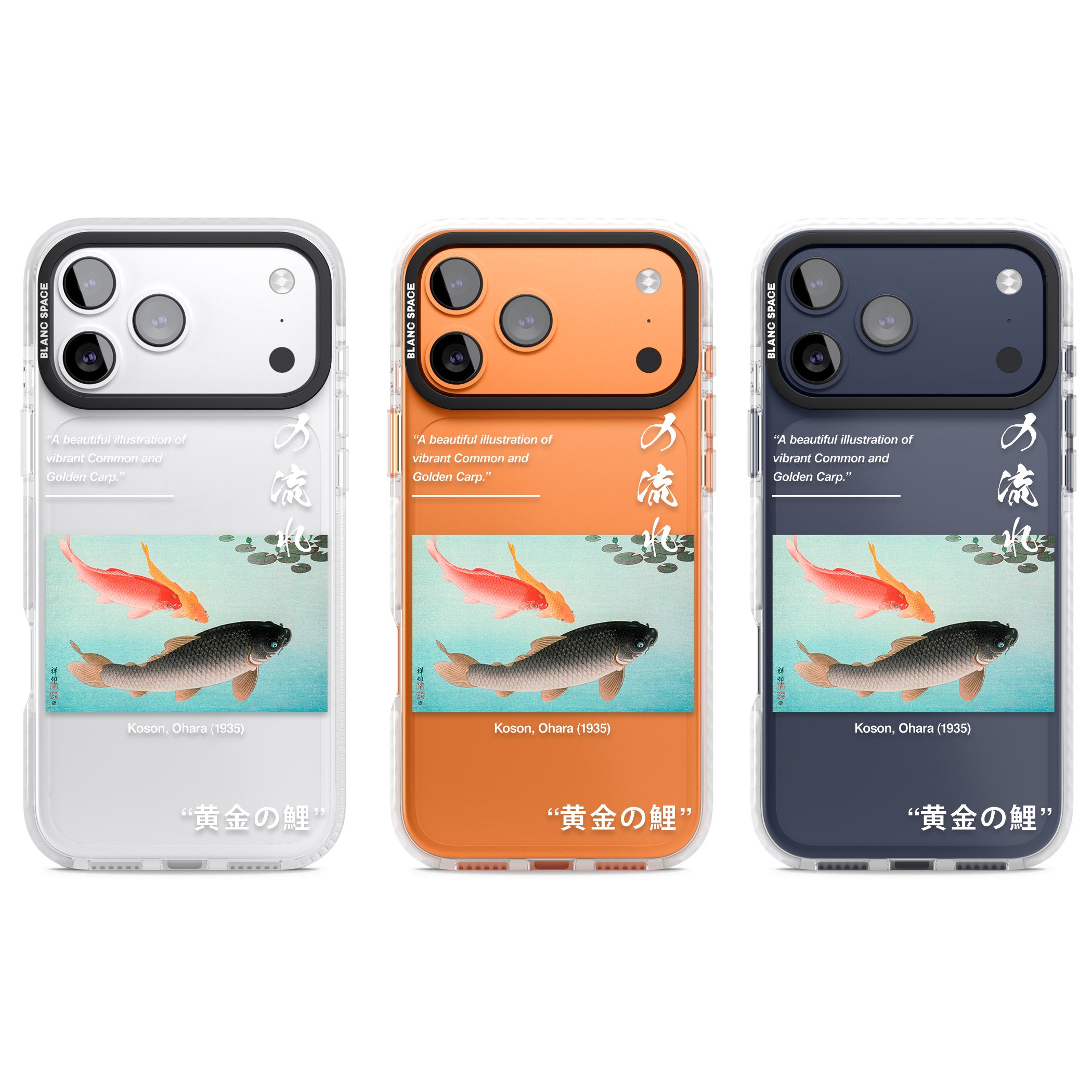 Golden Carp iPhone 17 Pro Impact Clear Phone Case APT Impact Protection