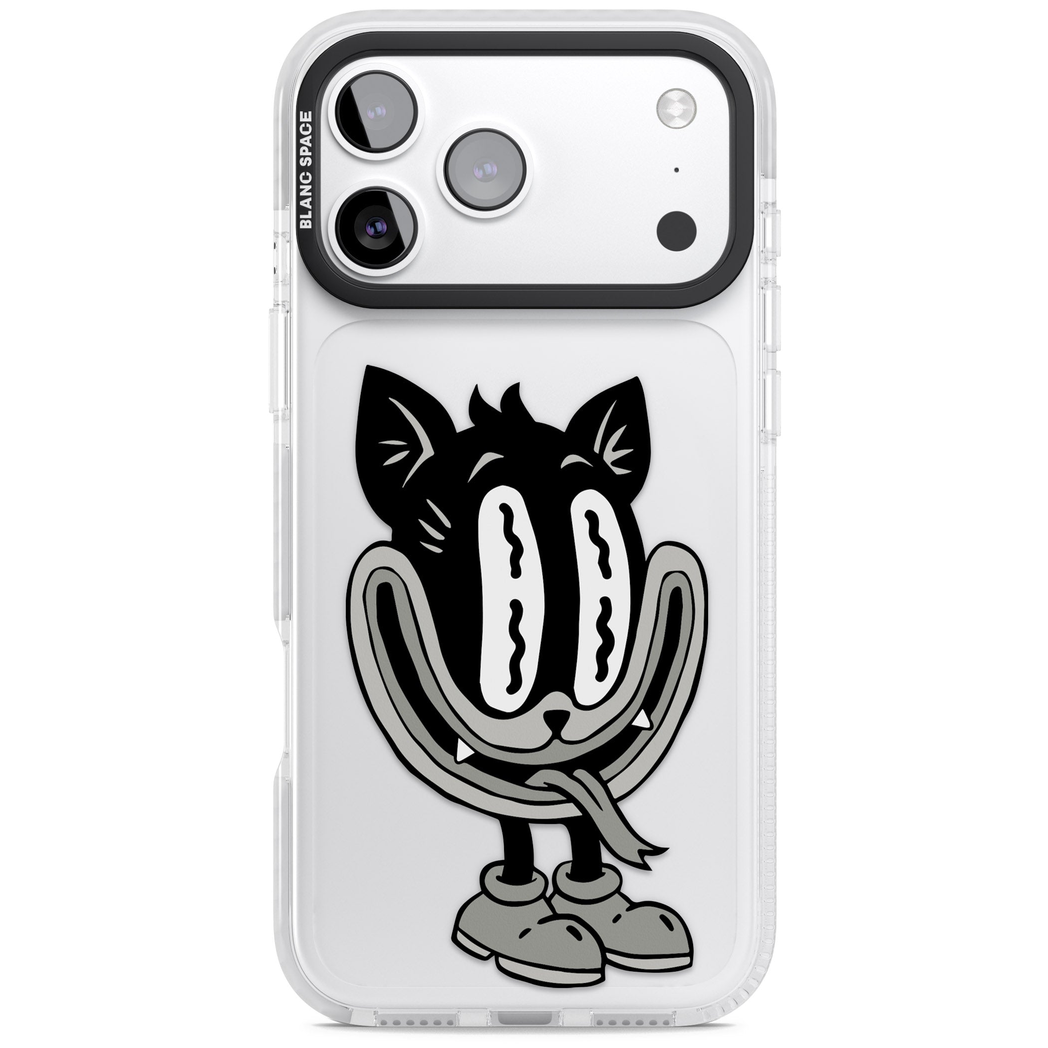 Faded Feline iPhone 17 Pro Impact Clear Phone Case