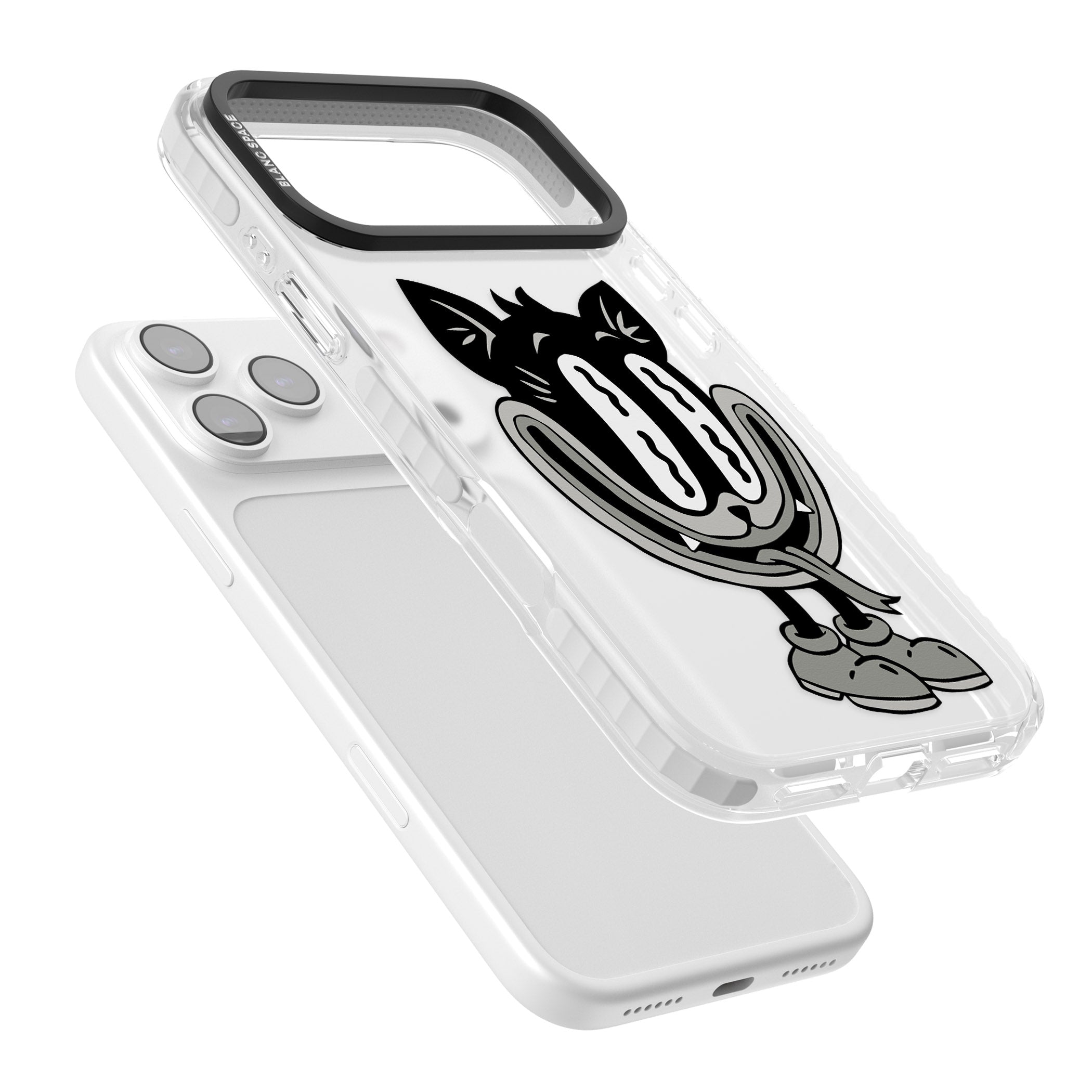 Faded Feline iPhone 17 Pro Impact Clear Phone Case Colours