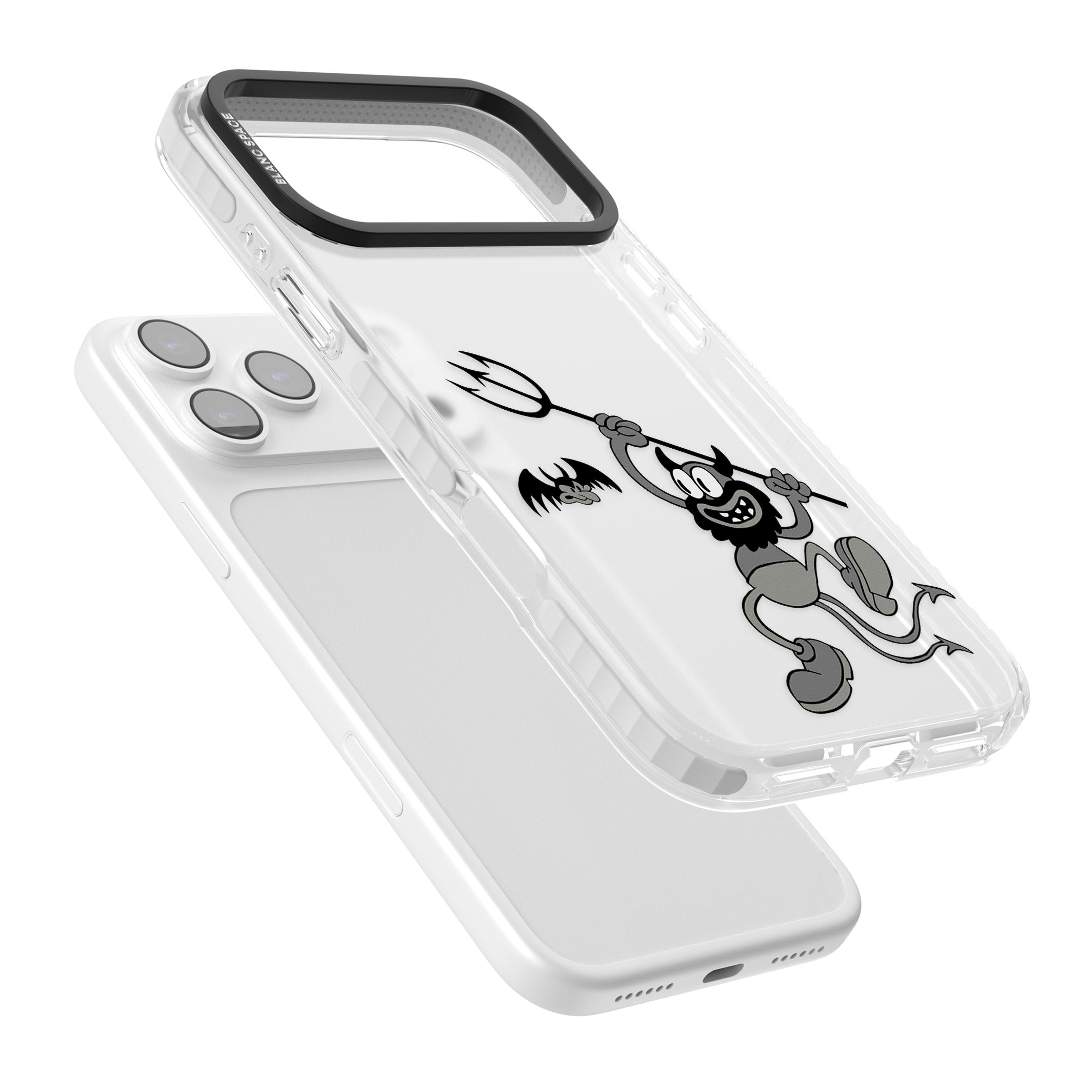 Dancing Devil iPhone 17 Pro Impact Clear Phone Case Colours