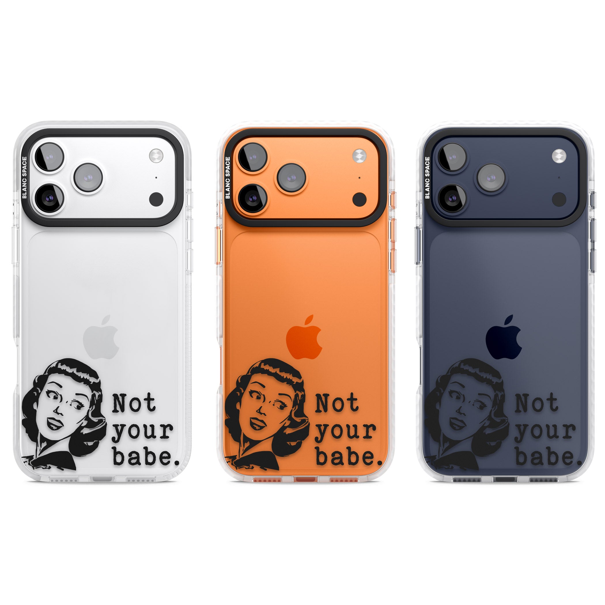Not Your Babe iPhone 17 Pro Impact Clear Phone Case APT Impact Protection