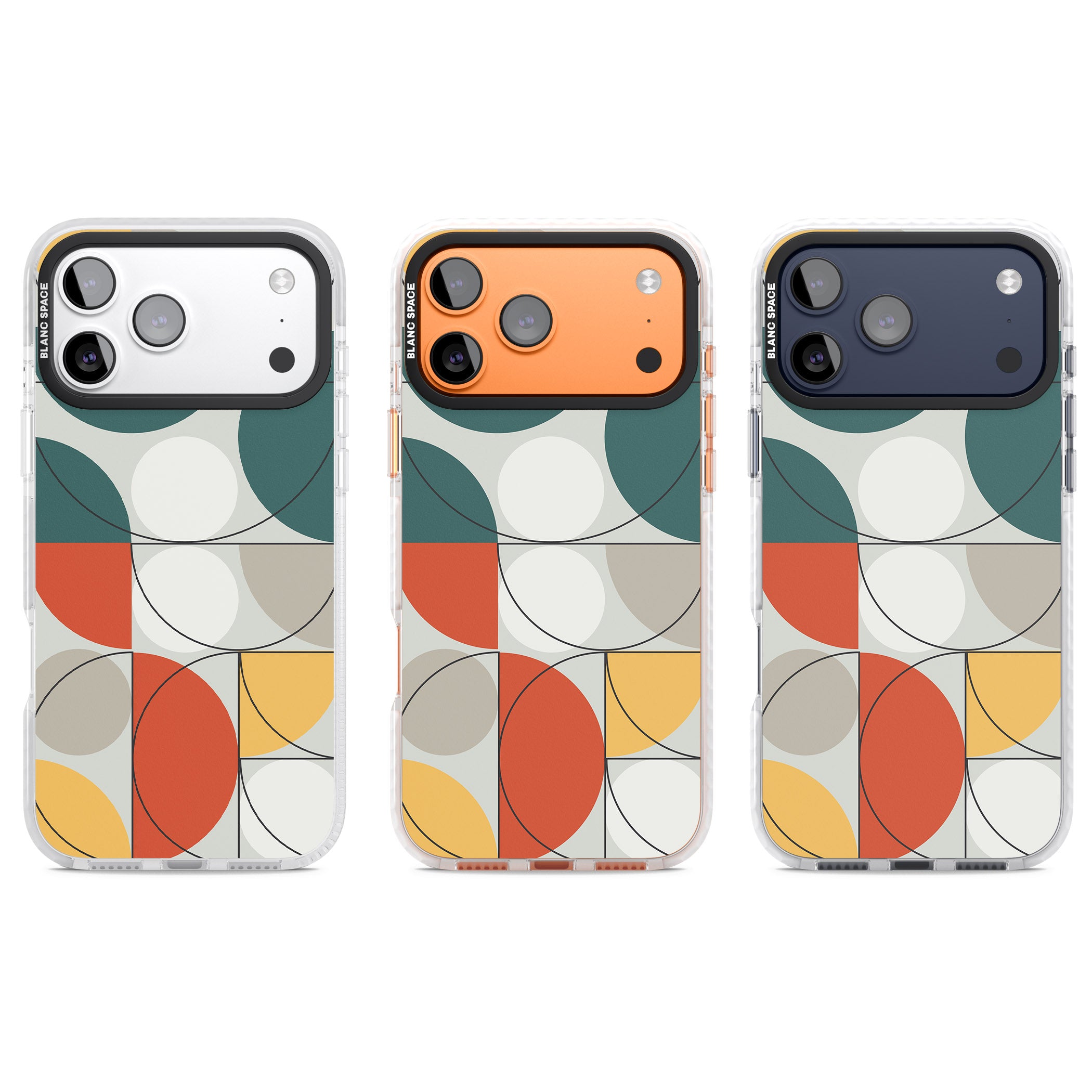 Modern Abstract Circle iPhone 17 Pro Impact Clear Phone Case APT Impact Protection