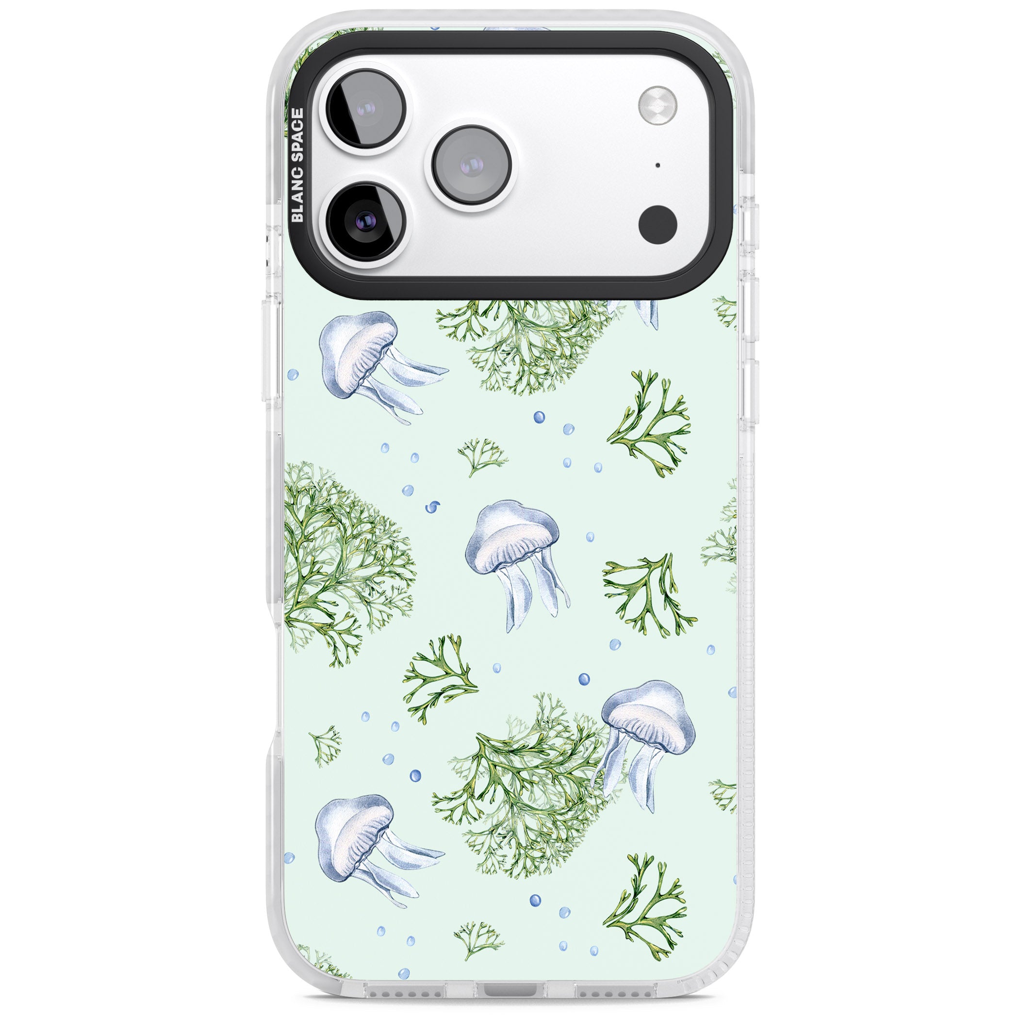 Jellyfish & Seaweed iPhone 17 Pro Impact Clear Phone Case