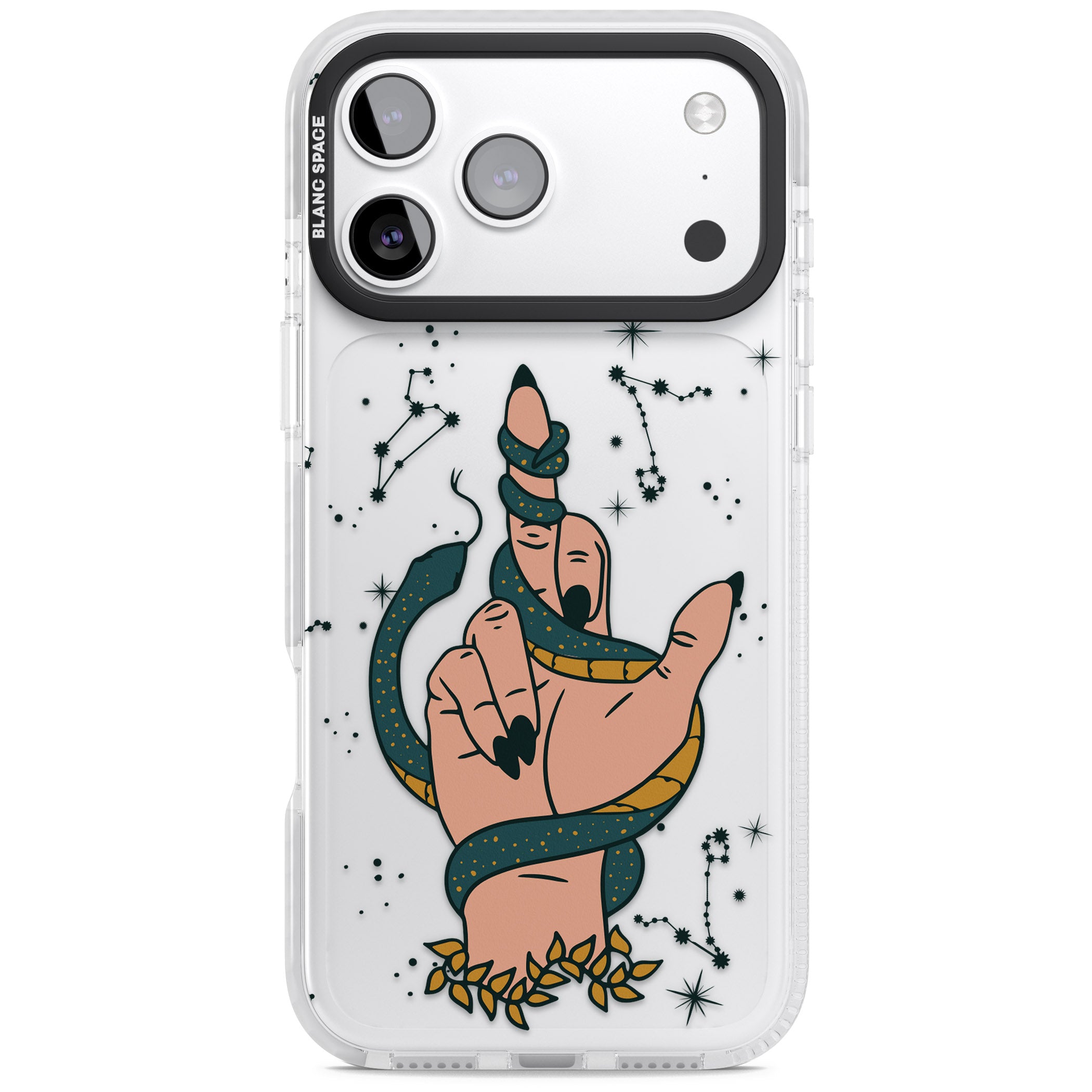 Snakes, Stars And Cynicism iPhone 17 Pro Impact Clear Phone Case