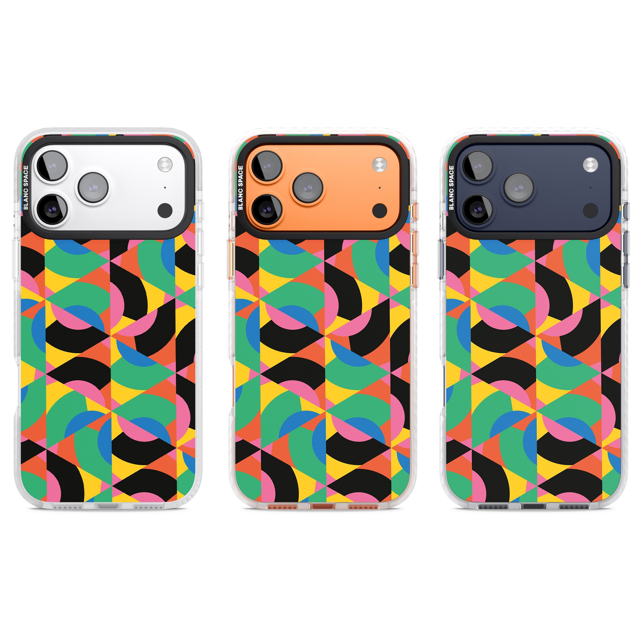 Abstract Carnival iPhone 17 Pro Impact Clear Phone Case APT Impact Protection