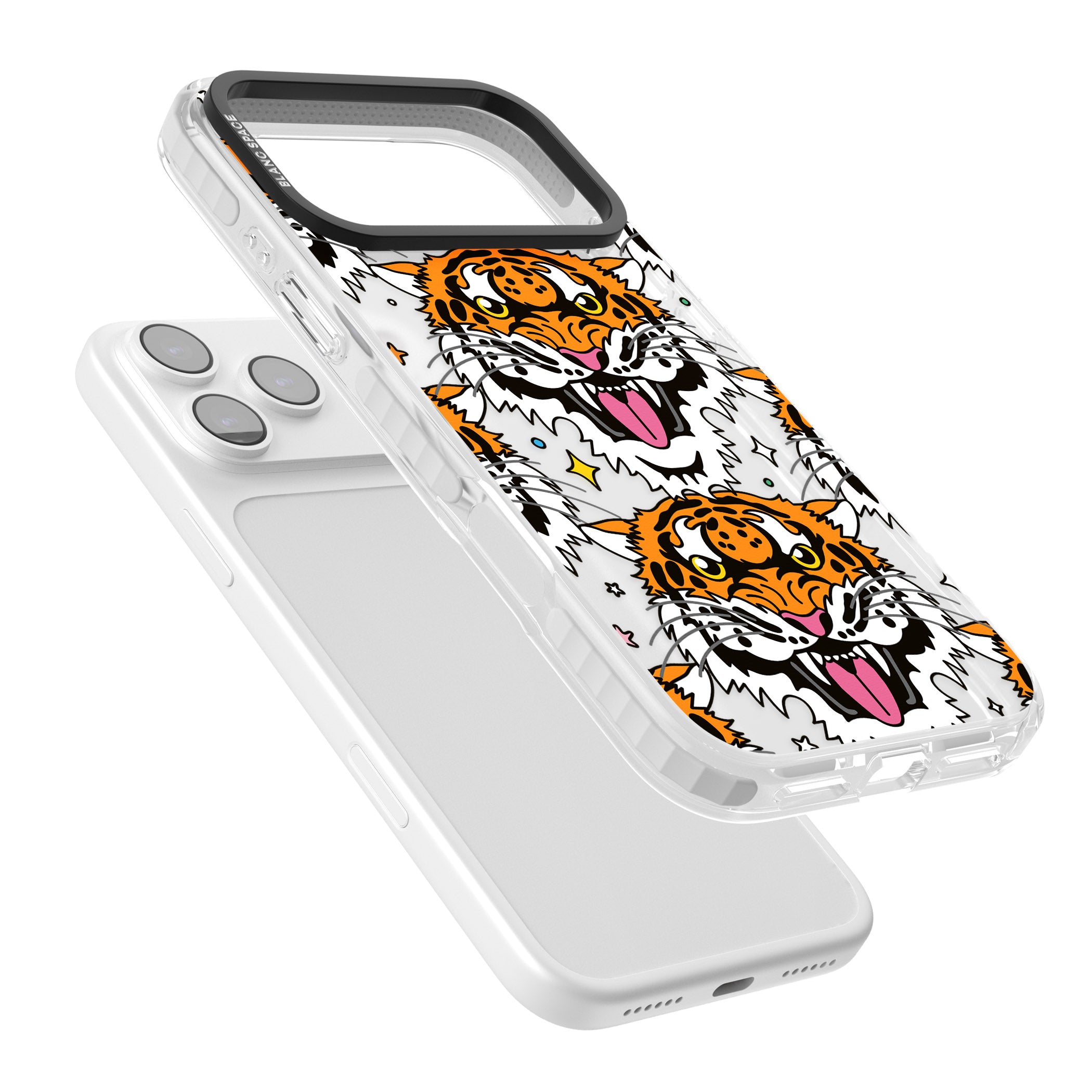Fierce Jungle Tigers iPhone 17 Pro Impact Clear Phone Case Colours