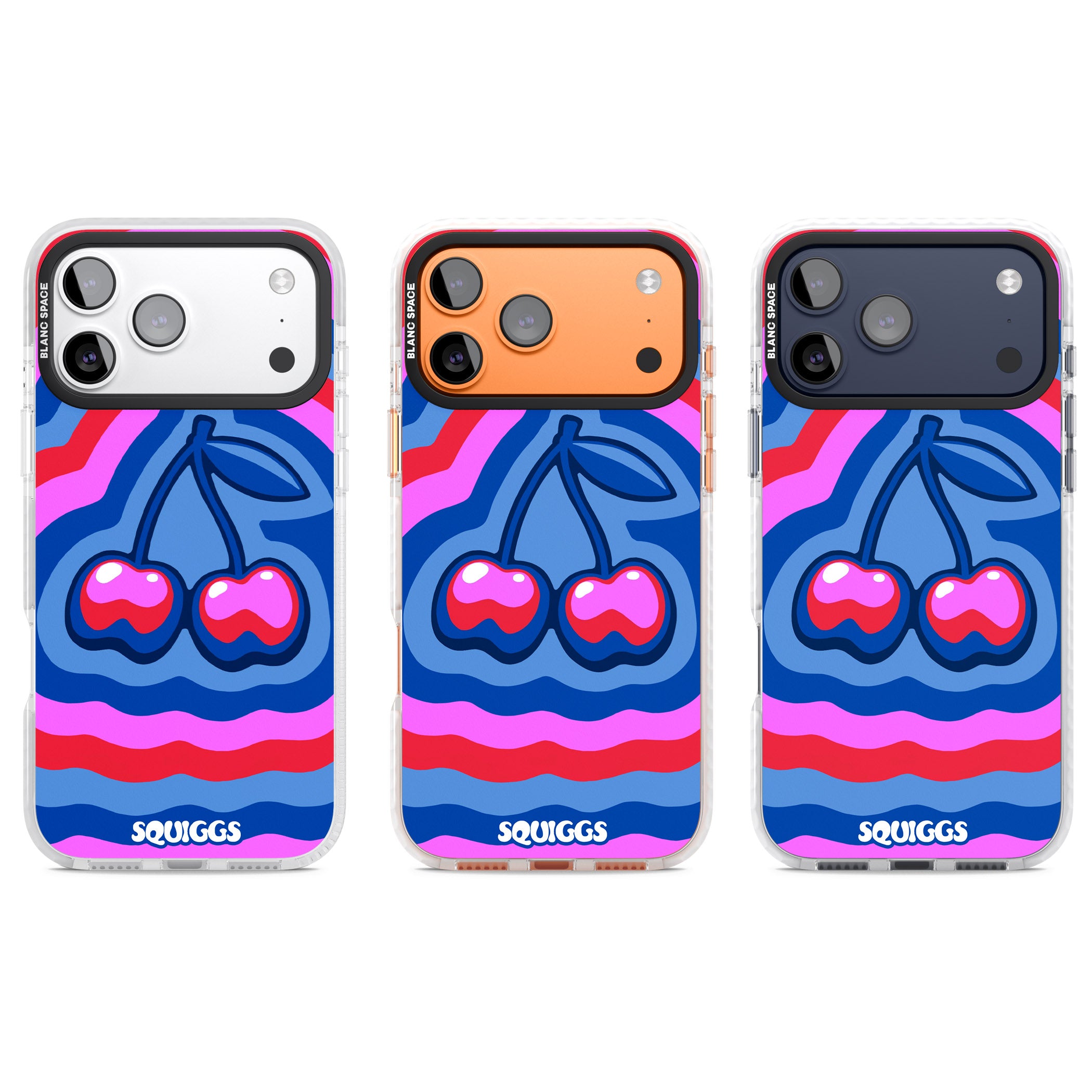 Cherry Rainbow iPhone 17 Pro Impact Clear Phone Case APT Impact Protection