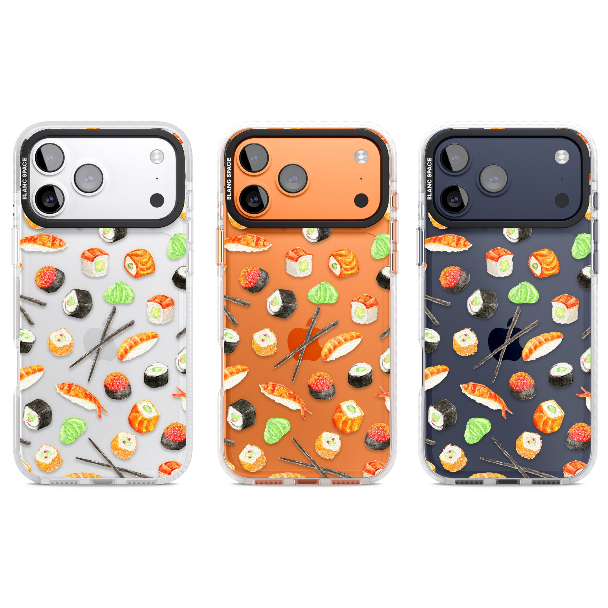 Sushi iPhone 17 Pro Impact Clear Phone Case APT Impact Protection