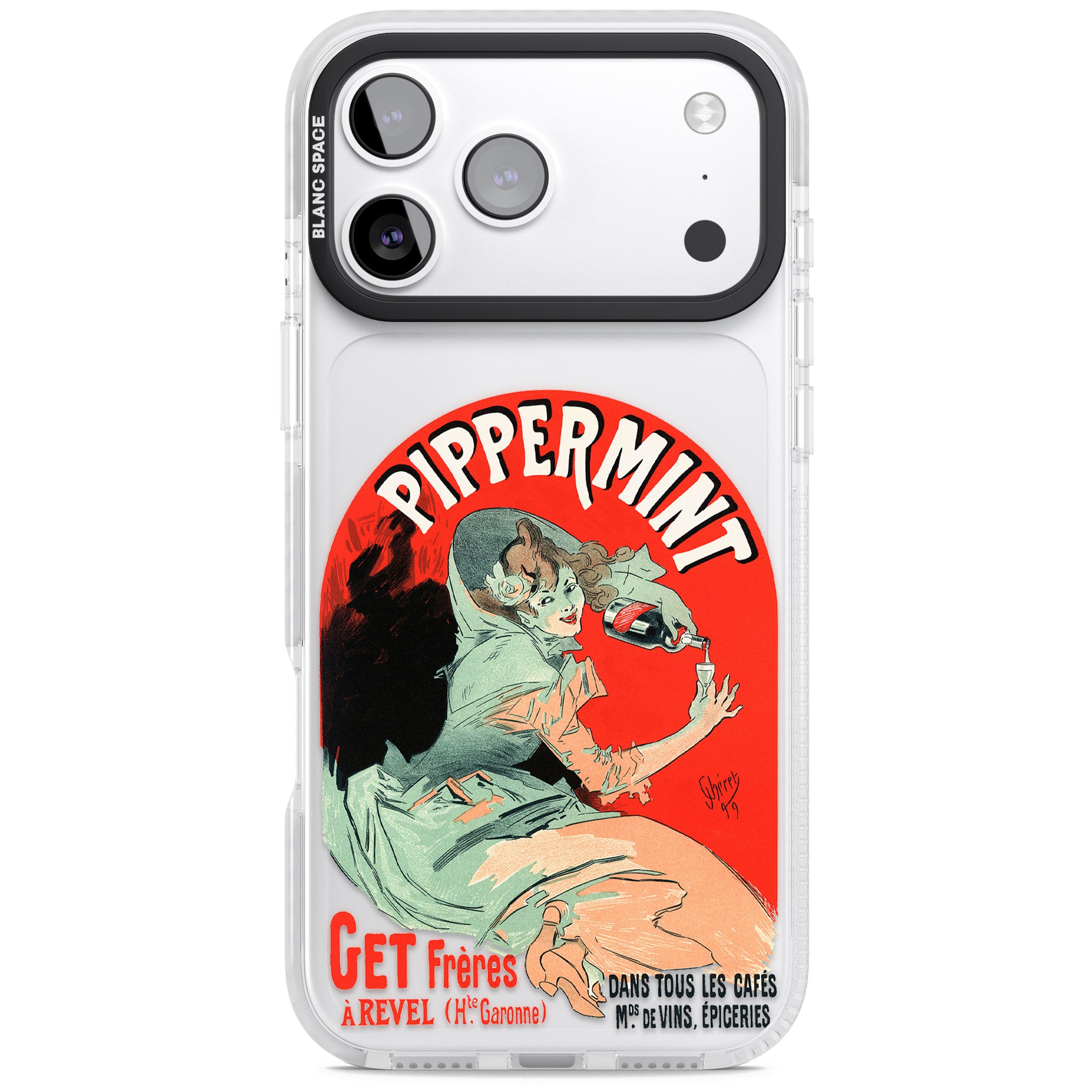 Pippermint Poster iPhone 17 Pro Impact Clear Phone Case