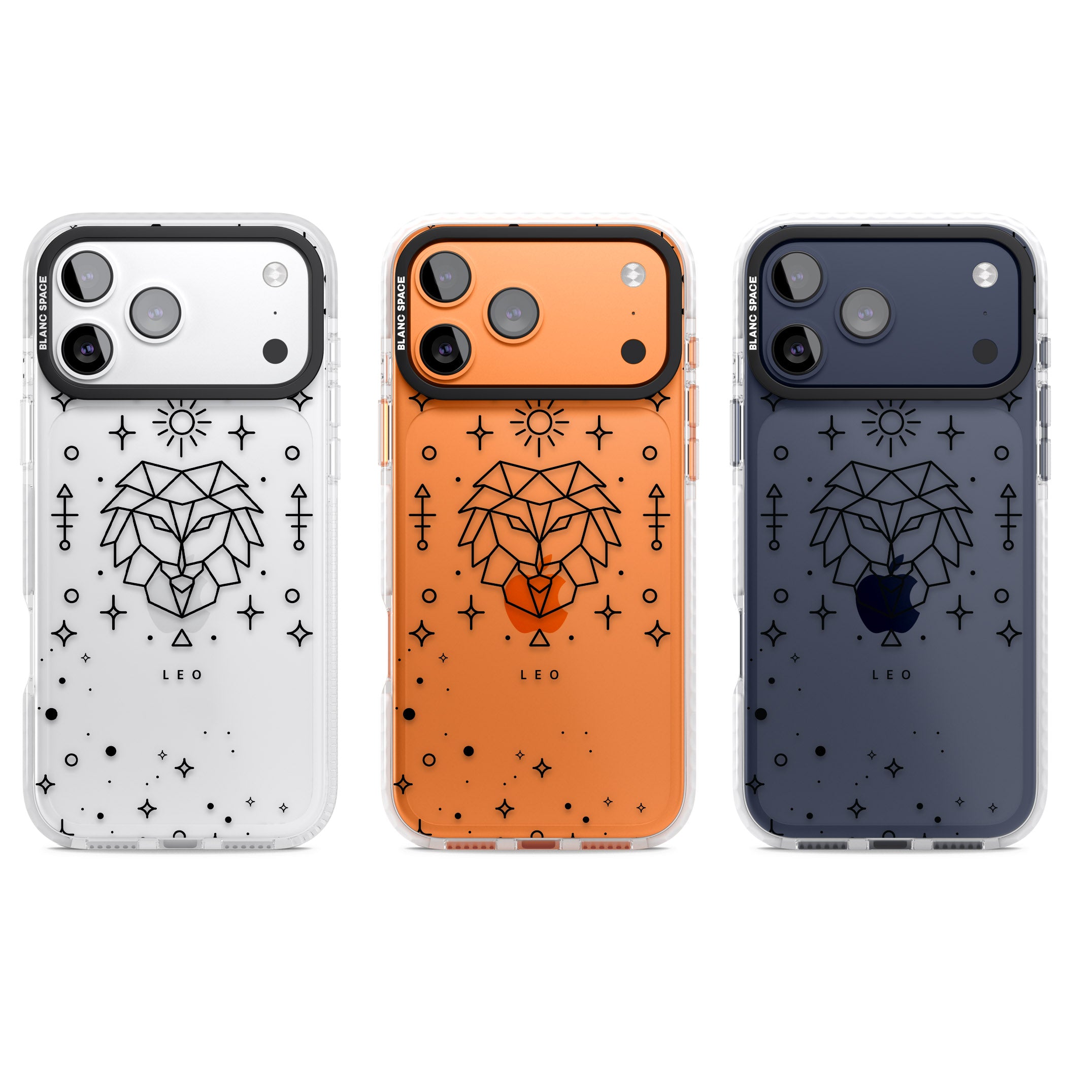 Leo Zodiac iPhone 17 Pro Impact Clear Phone Case APT Impact Protection
