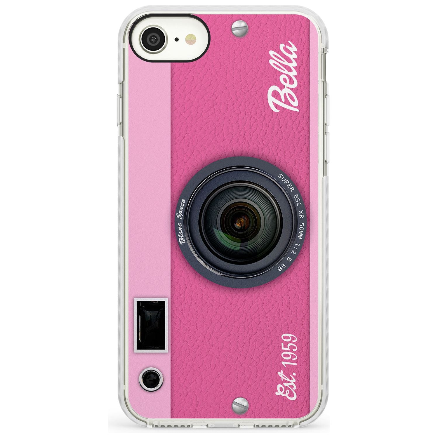 Personalised Pink Dream Camera Phone Case for iPhone SE
