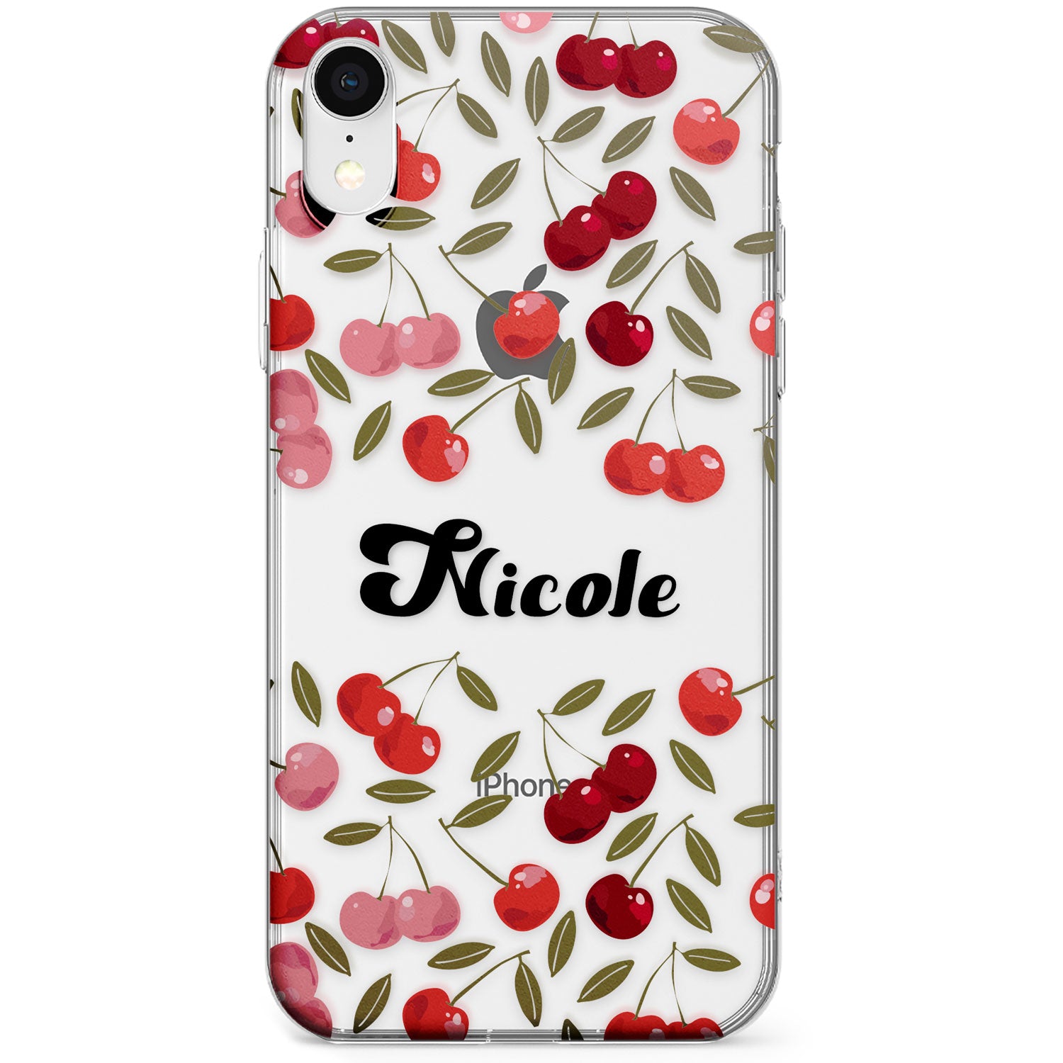 Personalised Cherry Pattern Phone Case for iPhone X, XS Max, XR