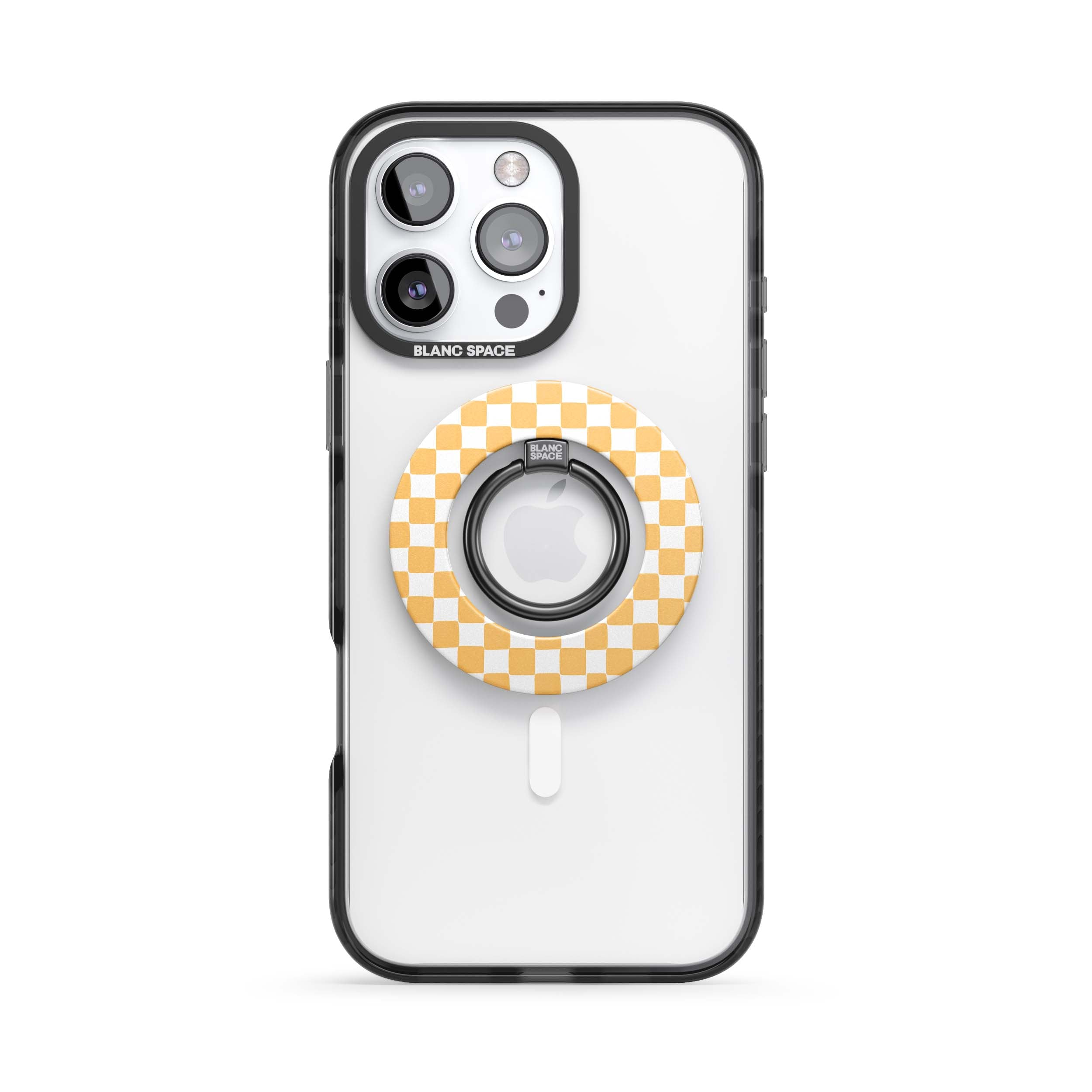Coastal Italian Check Pattern Magsafe Grip Magsafe Grip Black