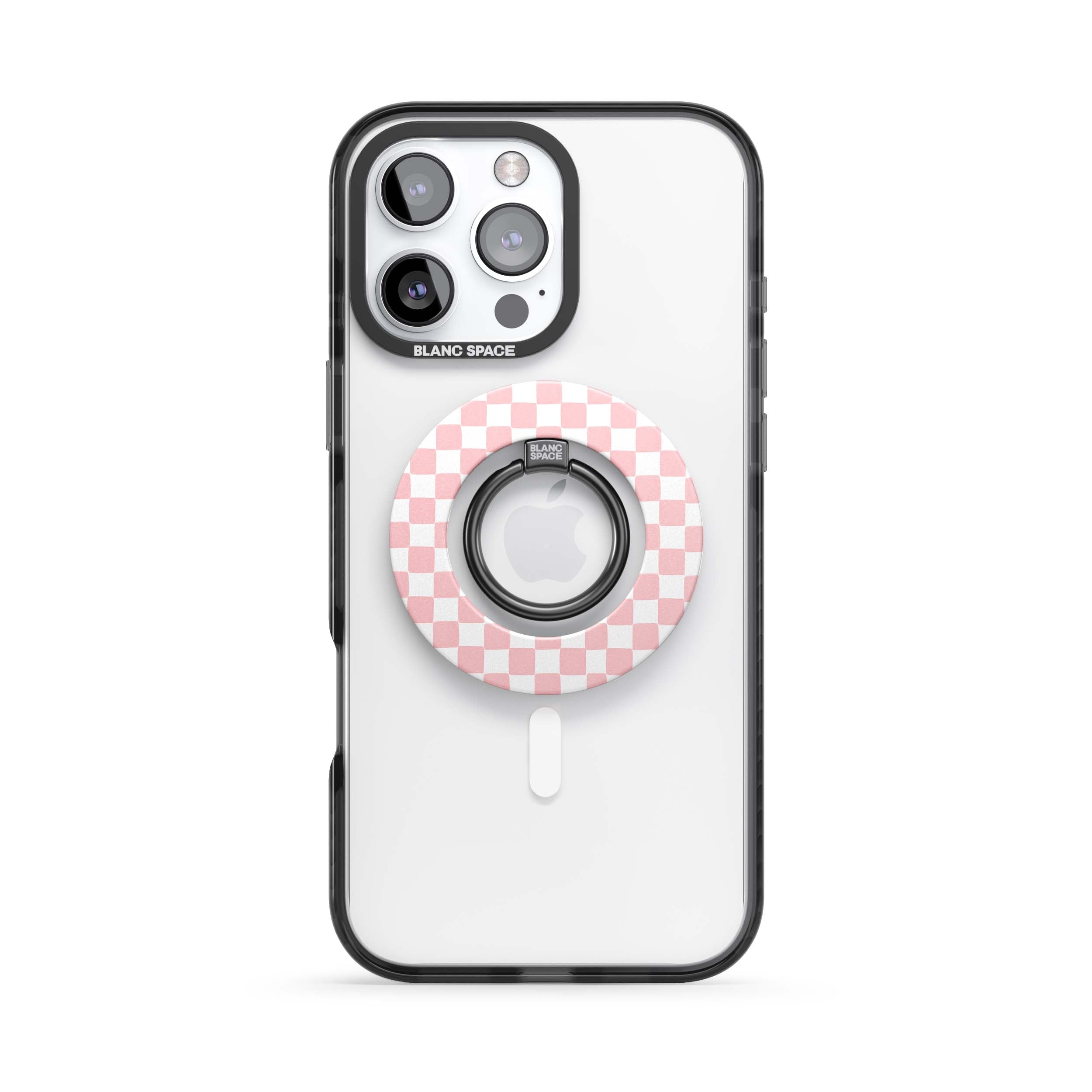 Coastal Italian Check Pattern Magsafe Grip Magsafe Grip Black