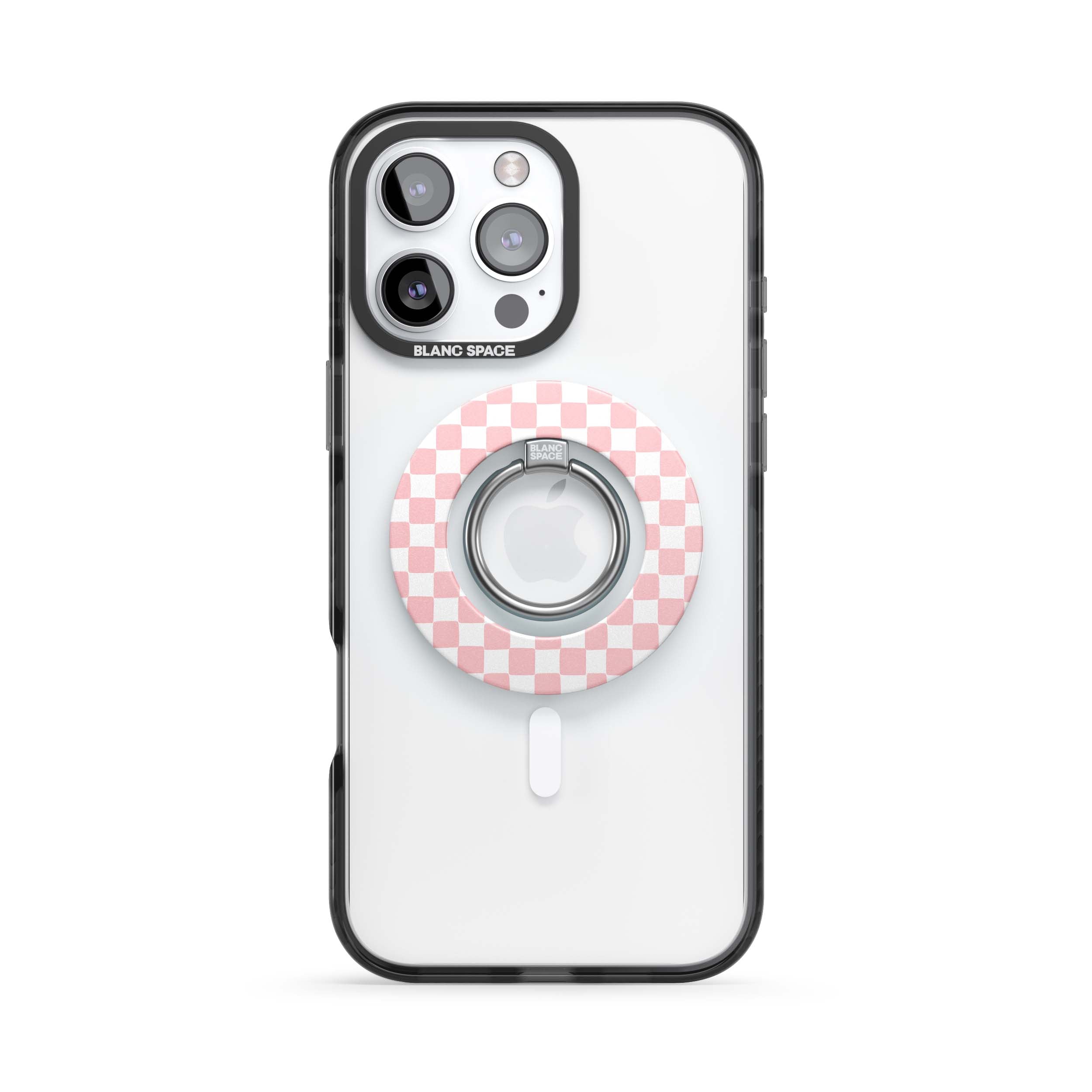 Coastal Italian Check Pattern Magsafe Grip Magsafe Grip Blue