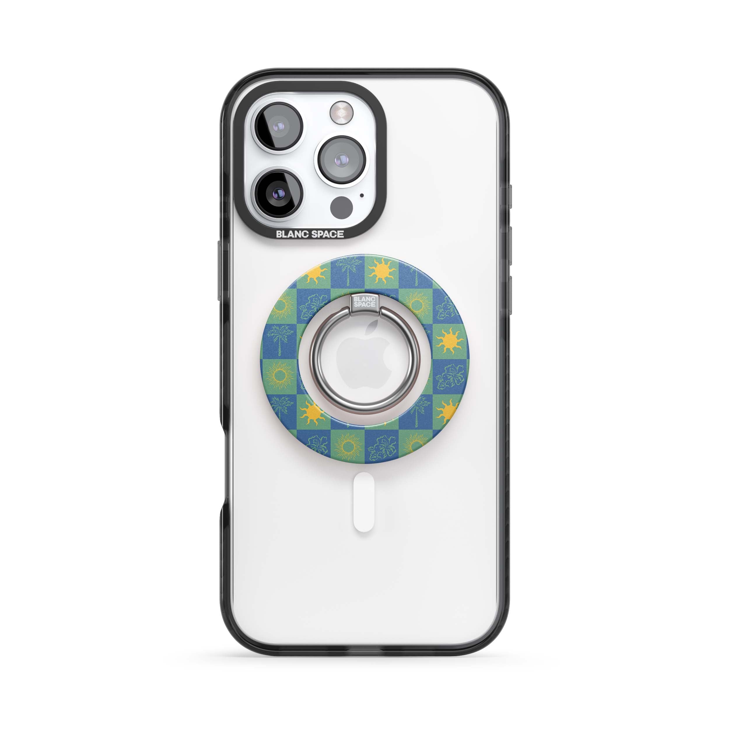 Coastal Italian Check Pattern Magsafe Grip Magsafe Grip Pink