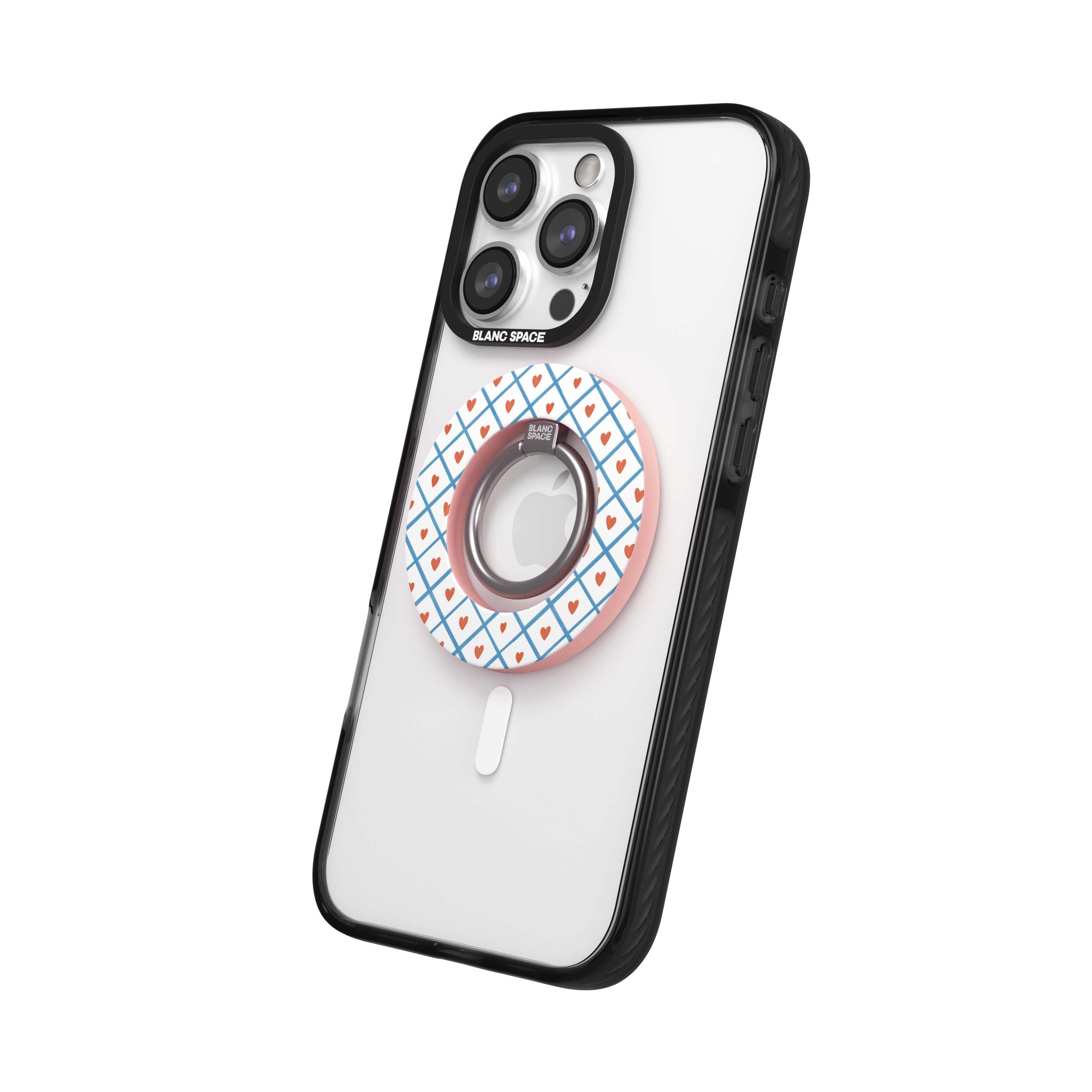 Coastal Italian Check Pattern Magsafe Grip Magsafe Grip Pink