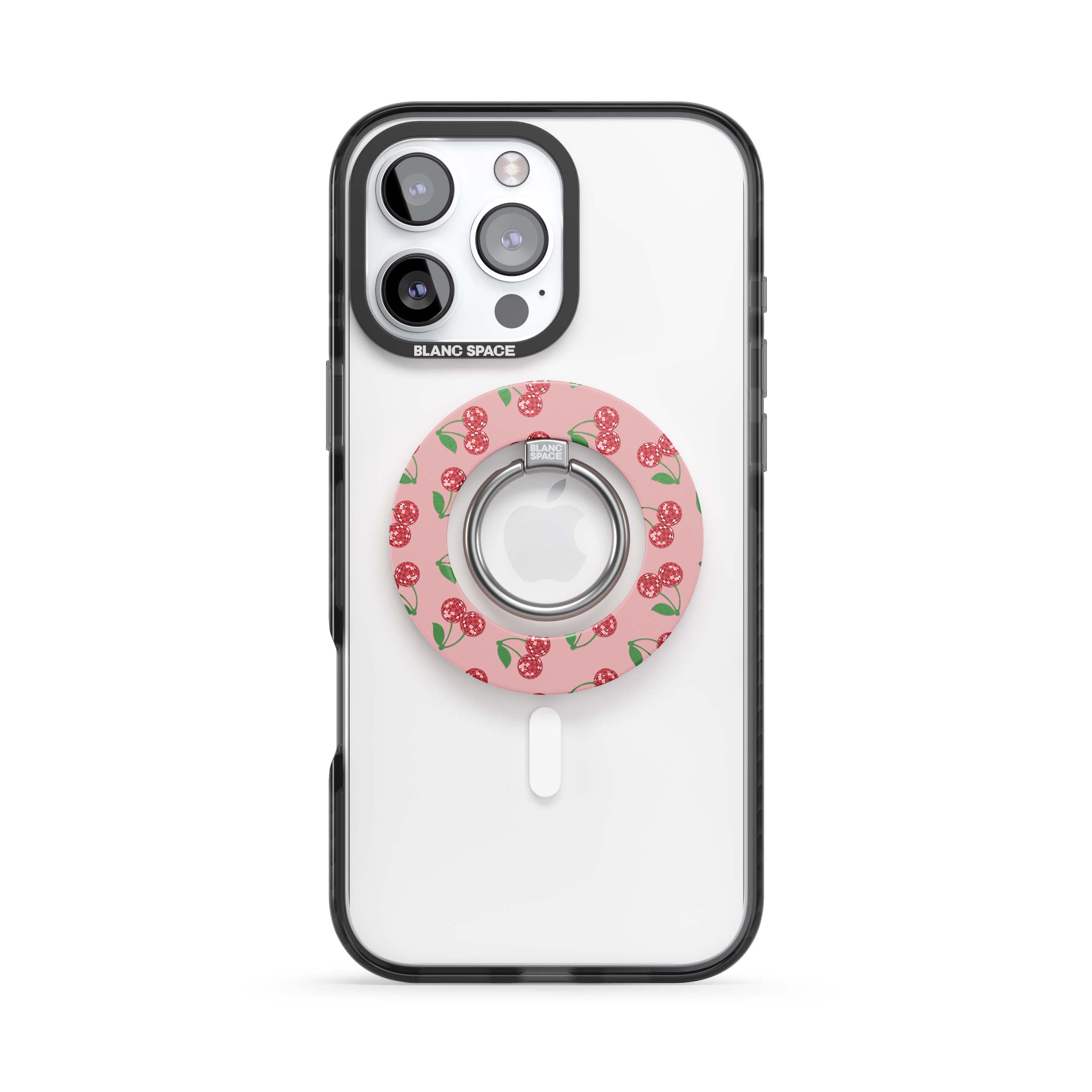 Summer Cherries Sky Magsafe Grip Pink