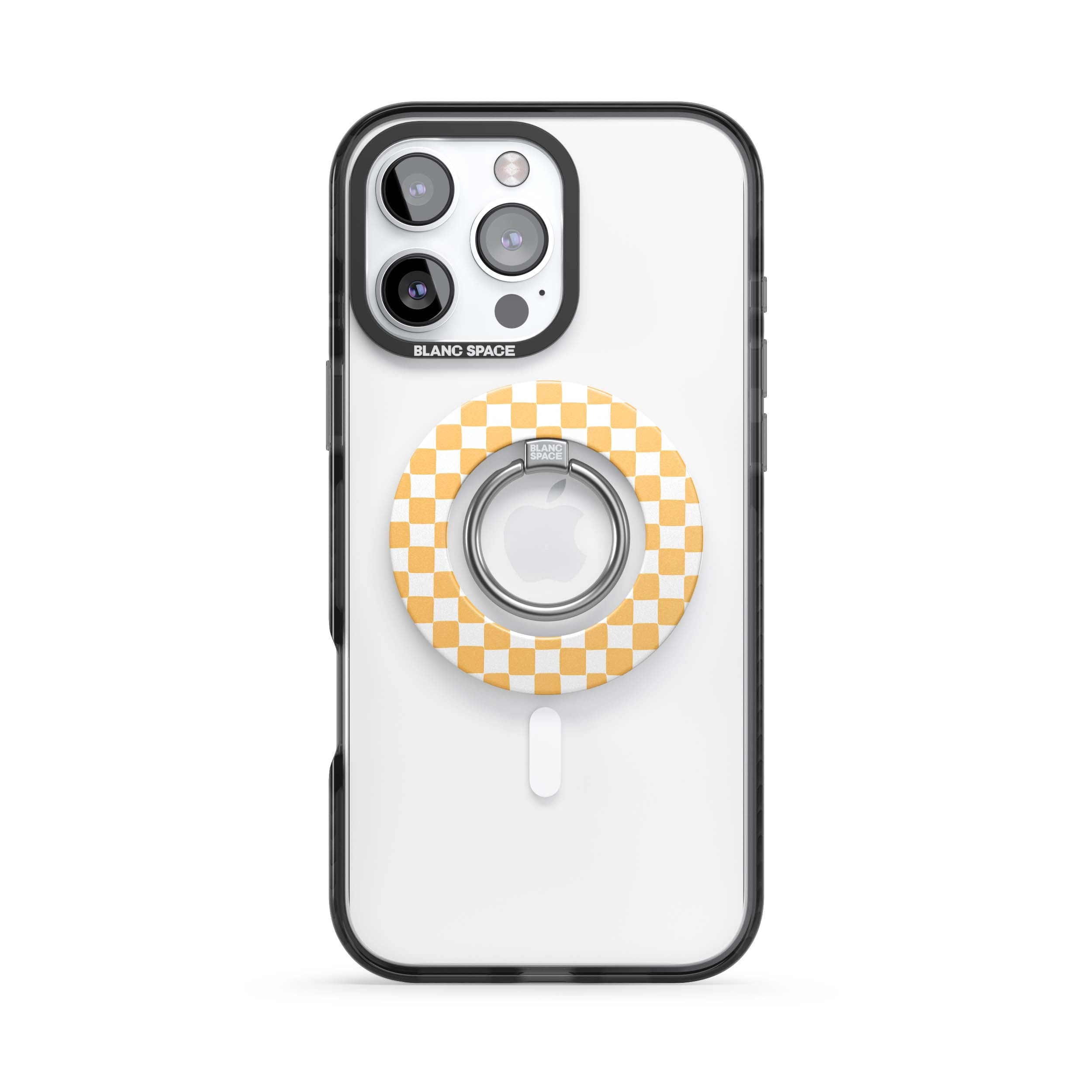 Coastal Italian Check Pattern Magsafe Grip Magsafe Grip White