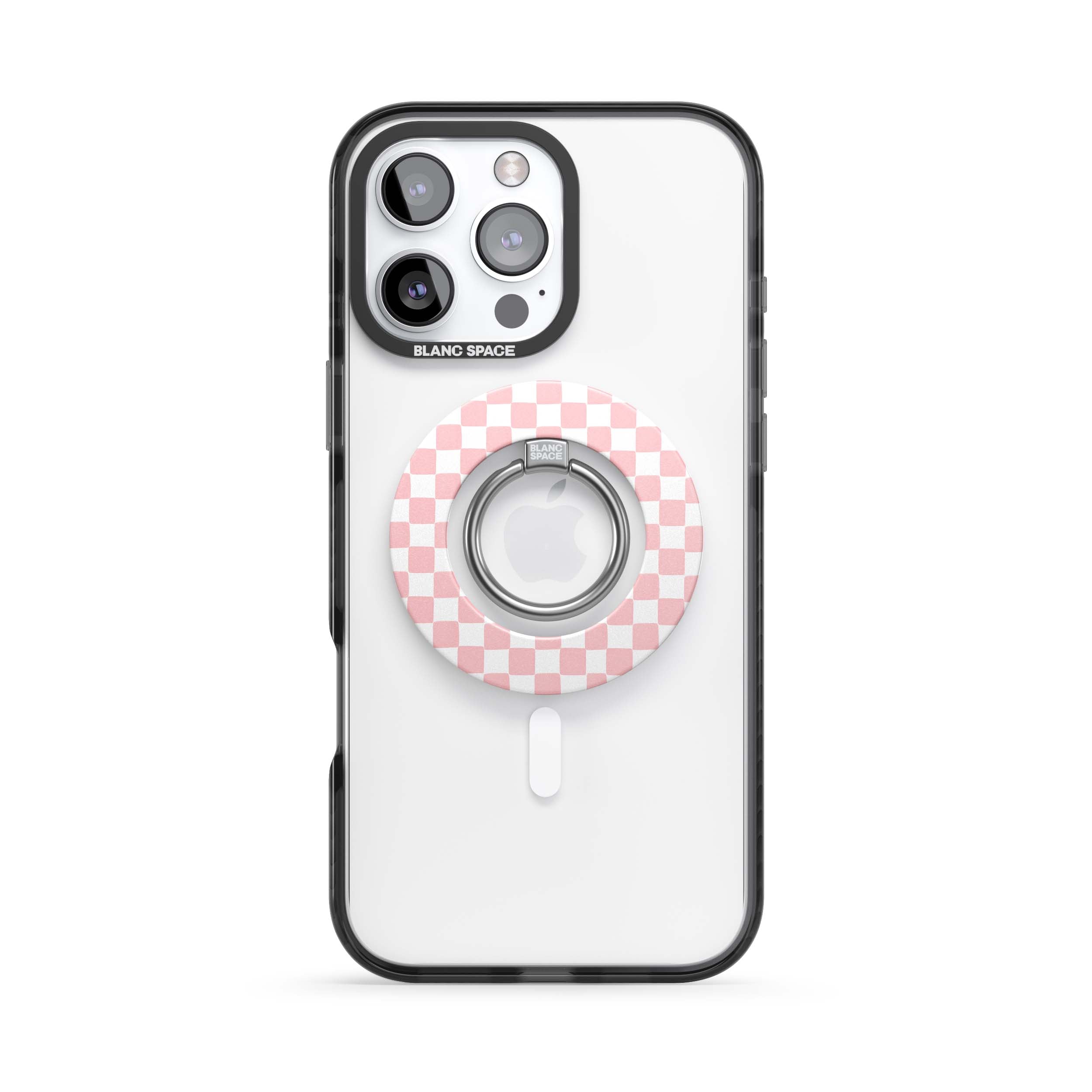 Coastal Italian Check Pattern Magsafe Grip Magsafe Grip White