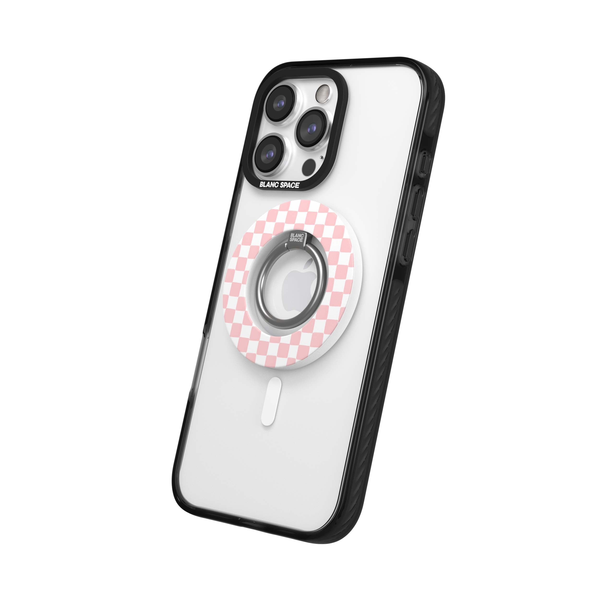 Coastal Italian Check Pattern Magsafe Grip Magsafe Grip White