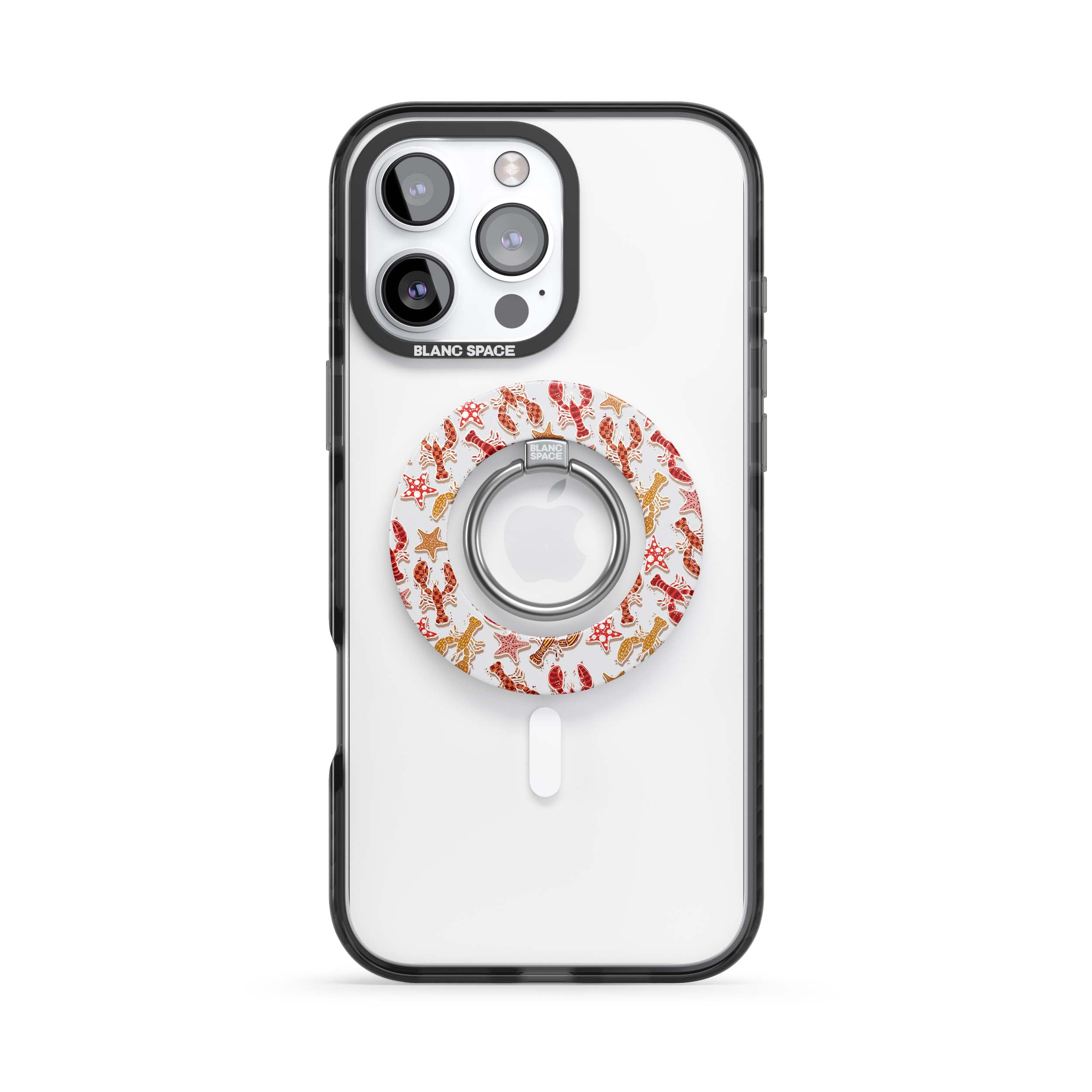Coastal Italian Check Pattern Magsafe Grip Magsafe Grip White