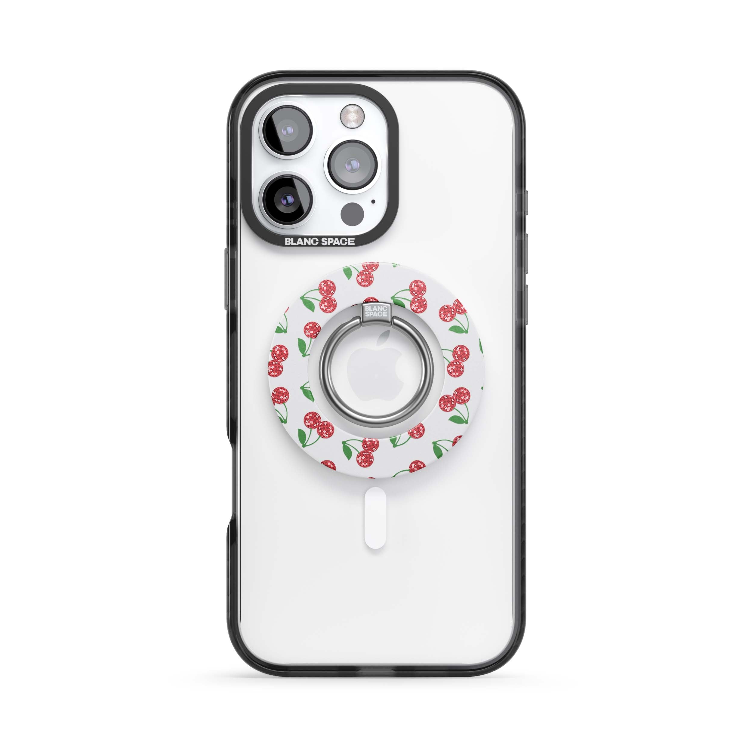 Summer Cherries Sky Magsafe Grip White