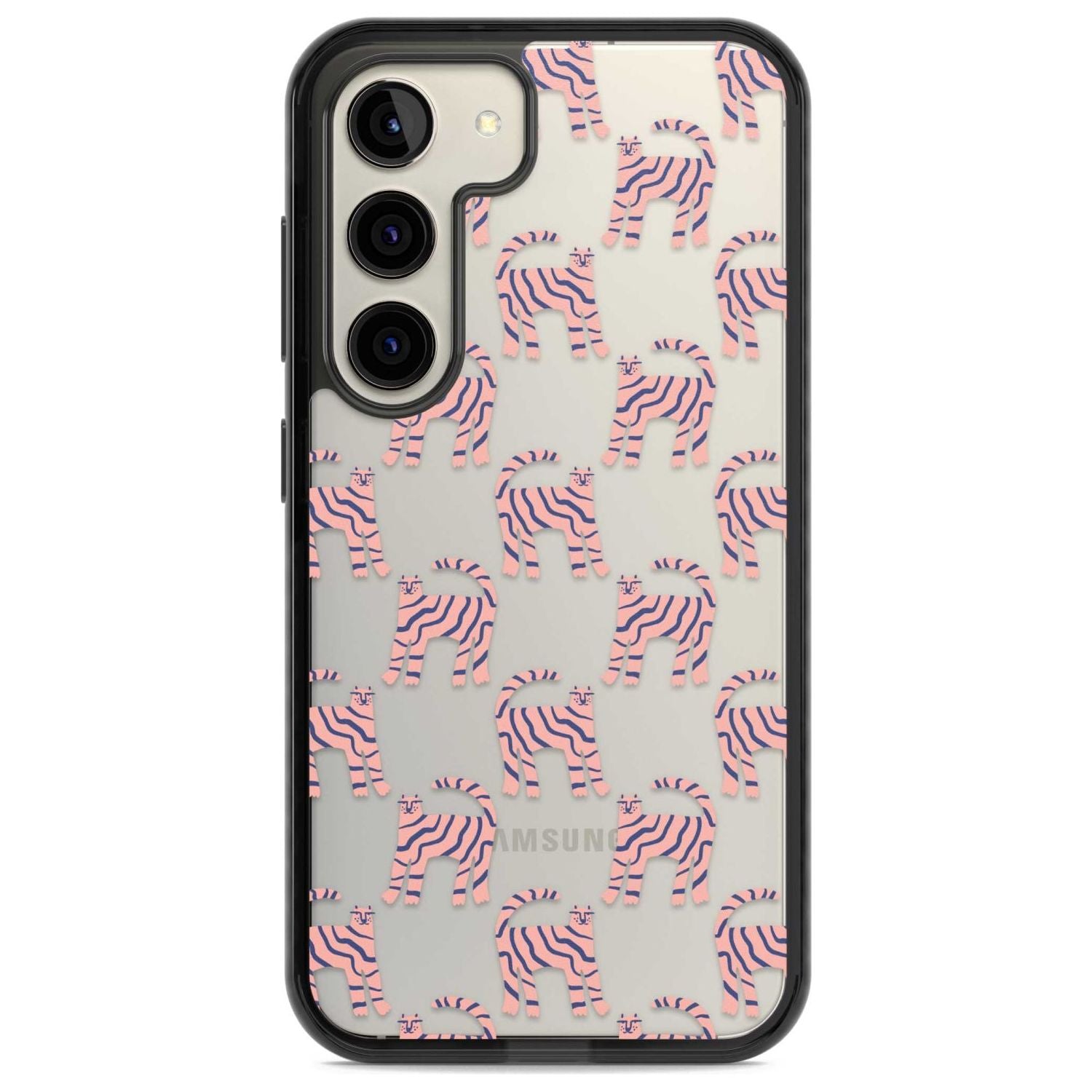 Pink And Blue Cat Pattern