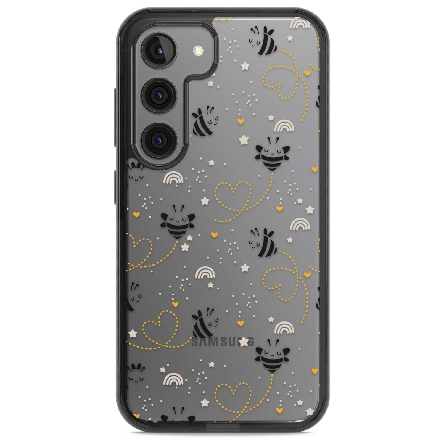 Bee Hearts Pattern