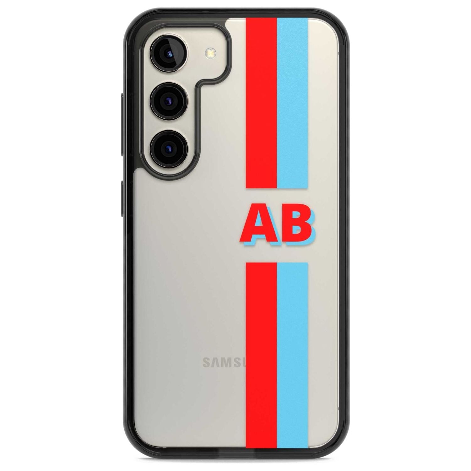 Personalised Clear Text 6B Custom Phone Case Samsung S22 / Black Impact Case,Samsung S23 / Black Impact Case Blanc Space