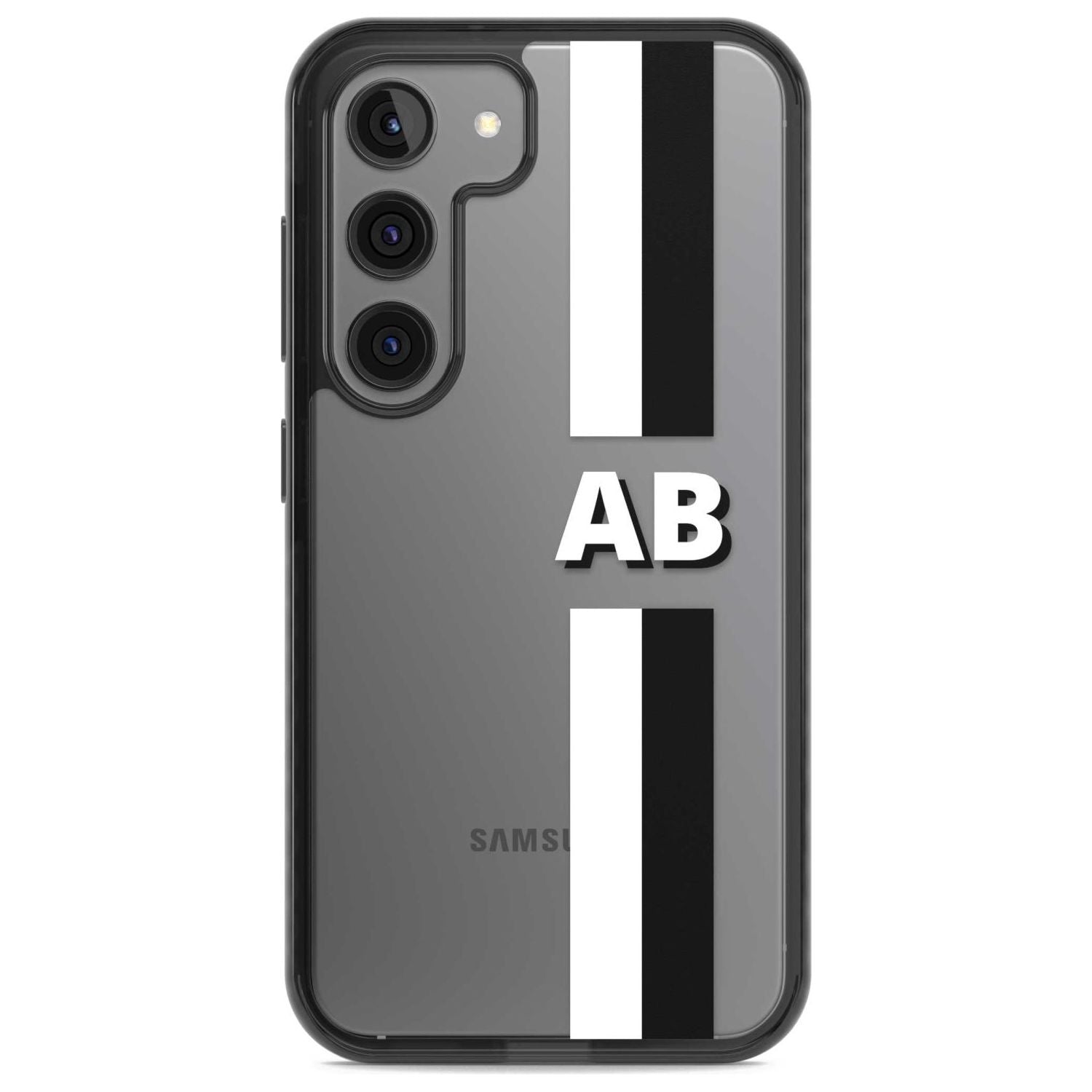 Personalised Clear Text 6E Custom Phone Case Samsung S22 / Black Impact Case,Samsung S23 / Black Impact Case Blanc Space