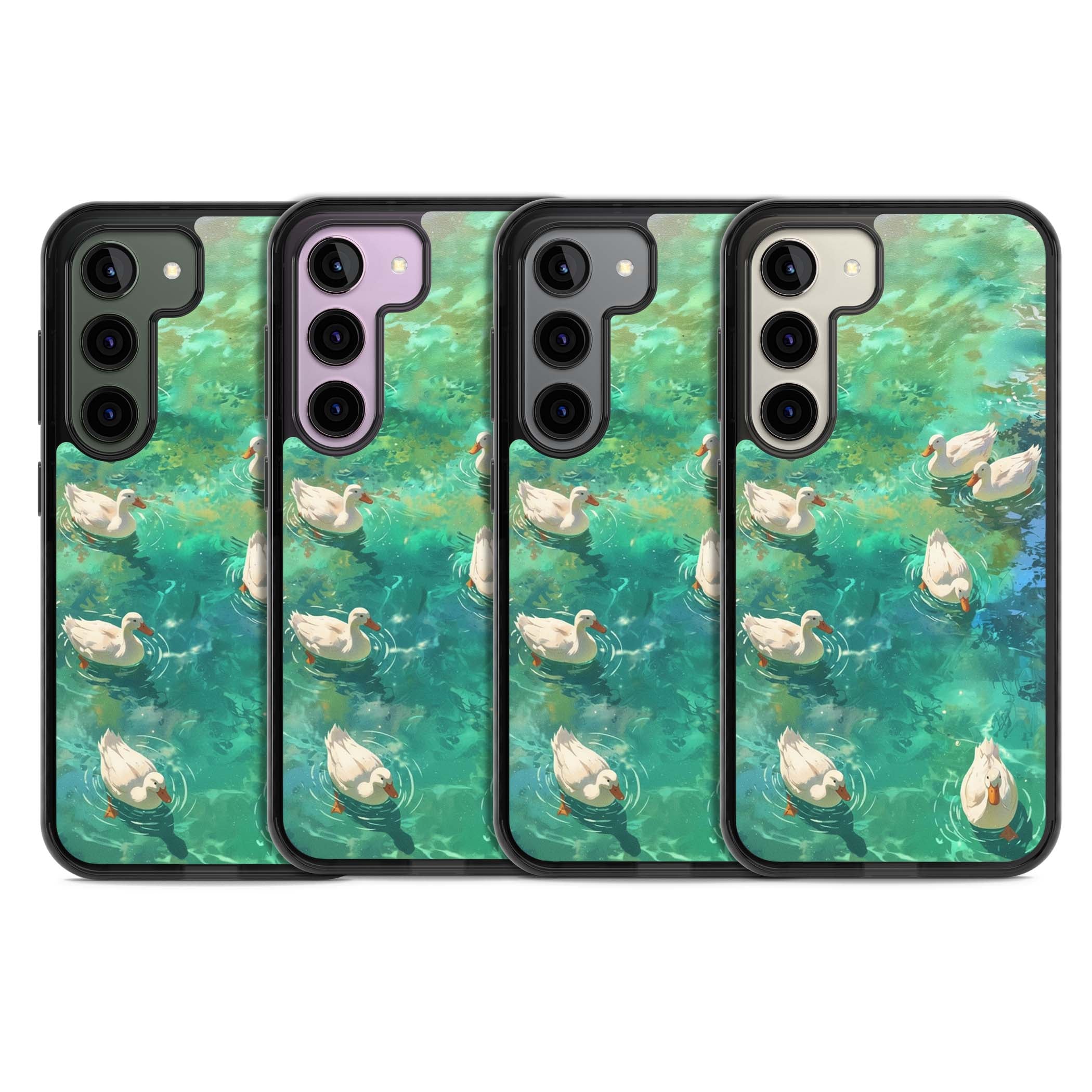 Ducks In The Pond for her iPhone case | Black Impact case for Samsung Galaxy S24, Samsung Galaxy S23, Samsung Galaxy S22