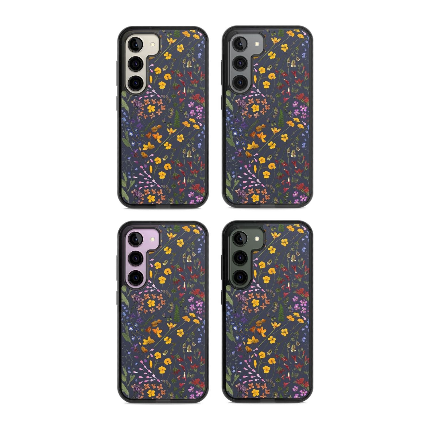 Wildflower Leaves Cluster Navy