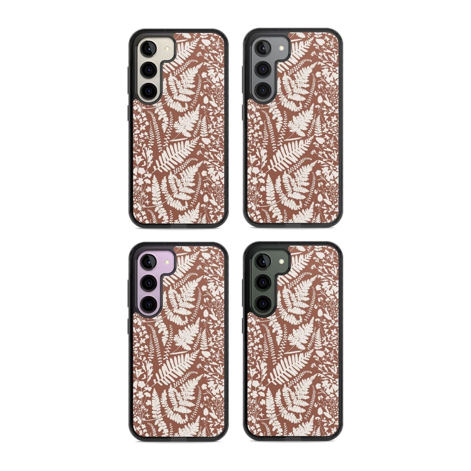 Wildflowers And Ferns On Terracotta