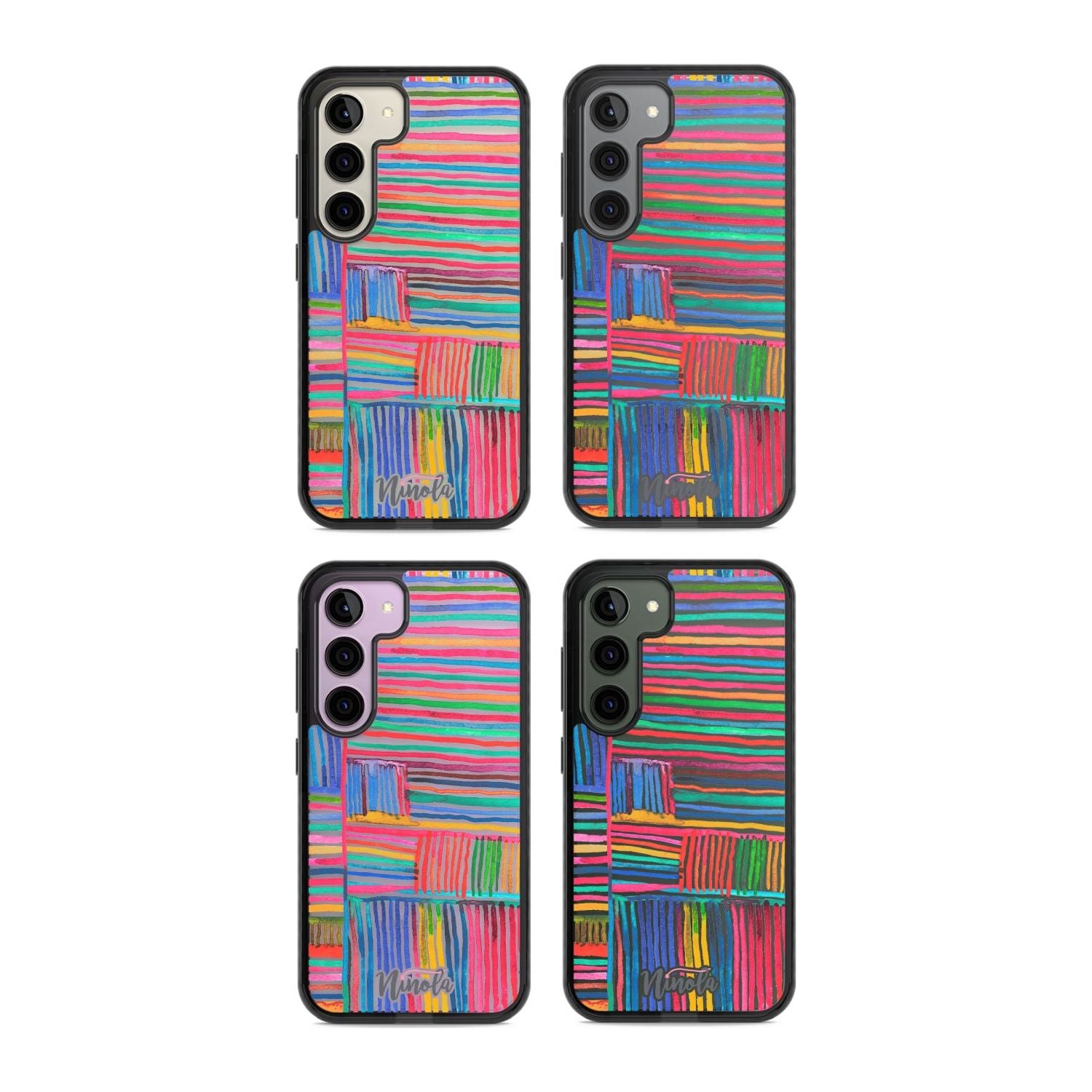 Vibrant Watercolor Lines