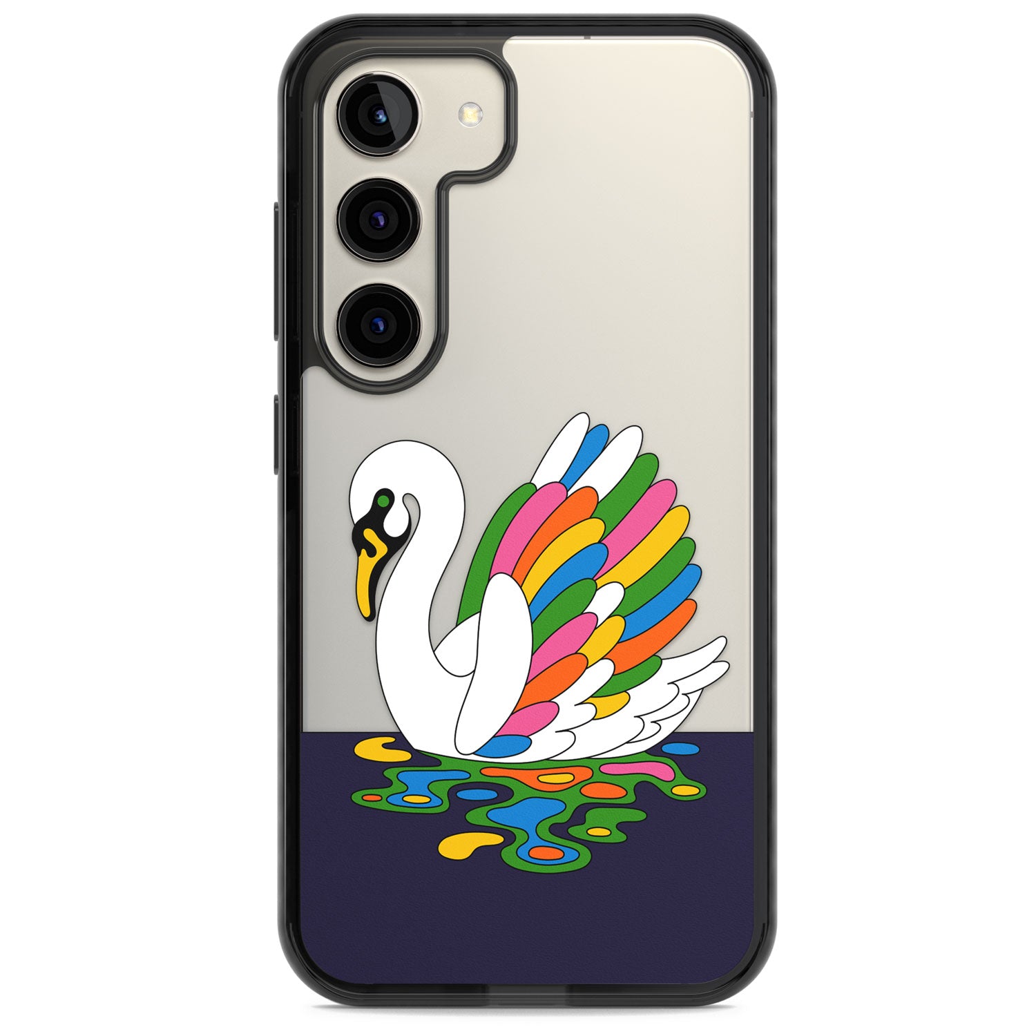 Serene Swan Impact Phone Case for Samsung Galaxy S24, Samsung Galaxy S23, Samsung Galaxy S22