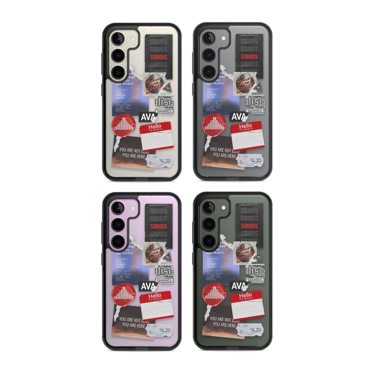 Red & Black Sticker Mix