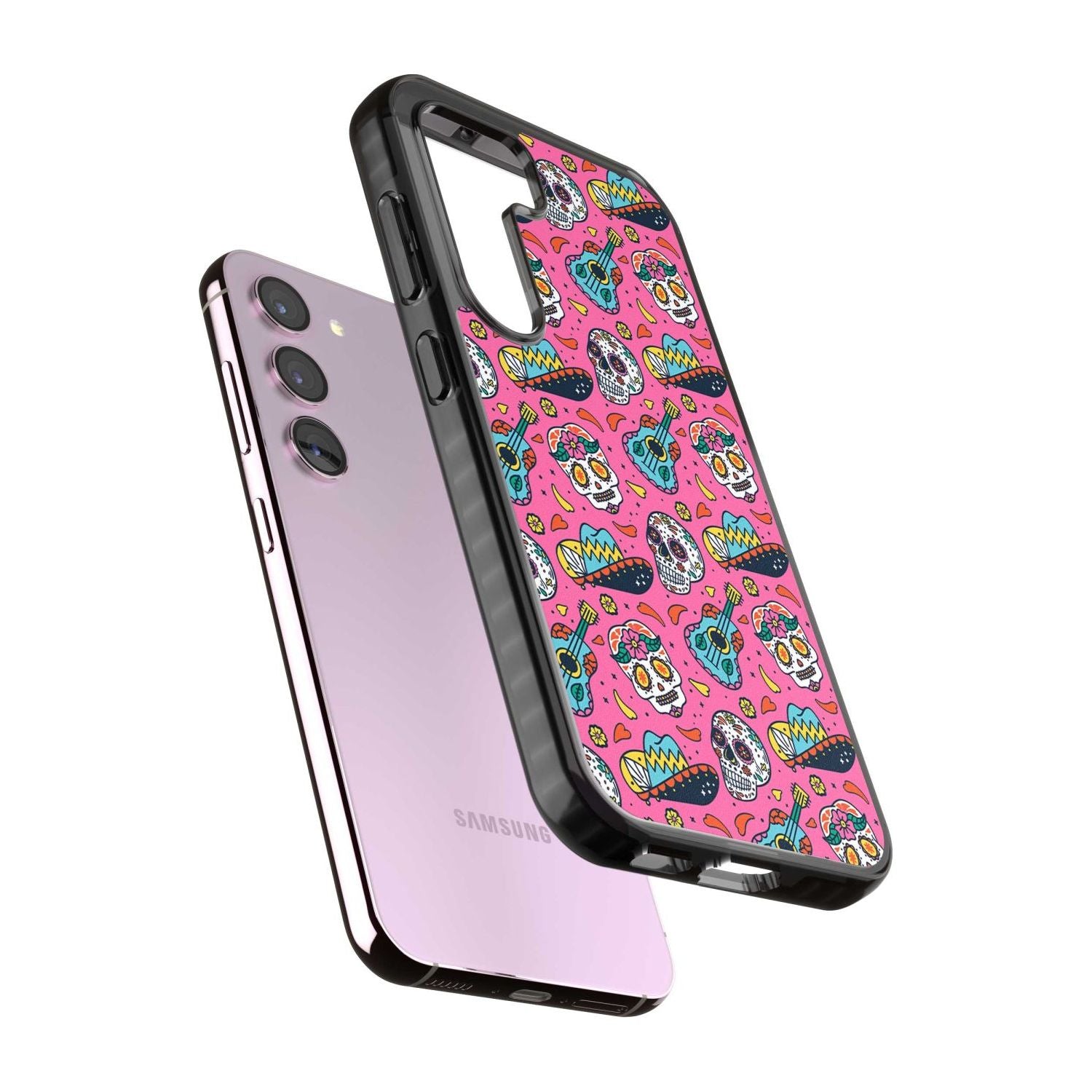 Pink Day Of The Dead Pattern