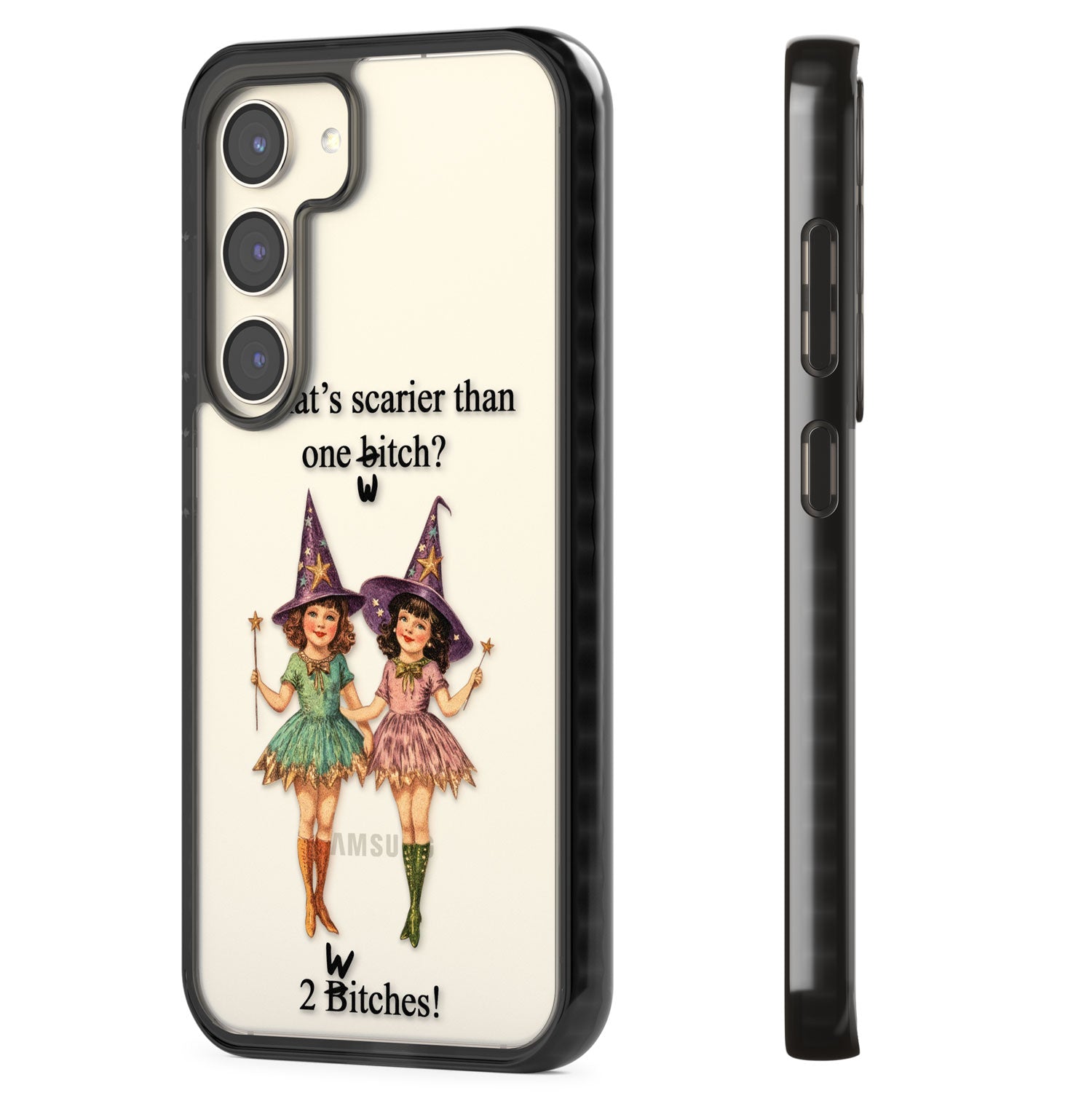 Two Witches Impact Phone Case for Samsung Galaxy S24, Samsung Galaxy S23, Samsung Galaxy S22