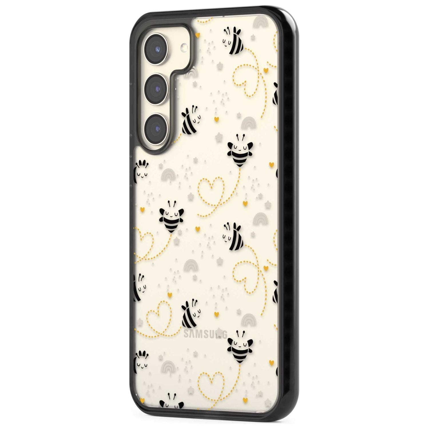 Bee Hearts Pattern