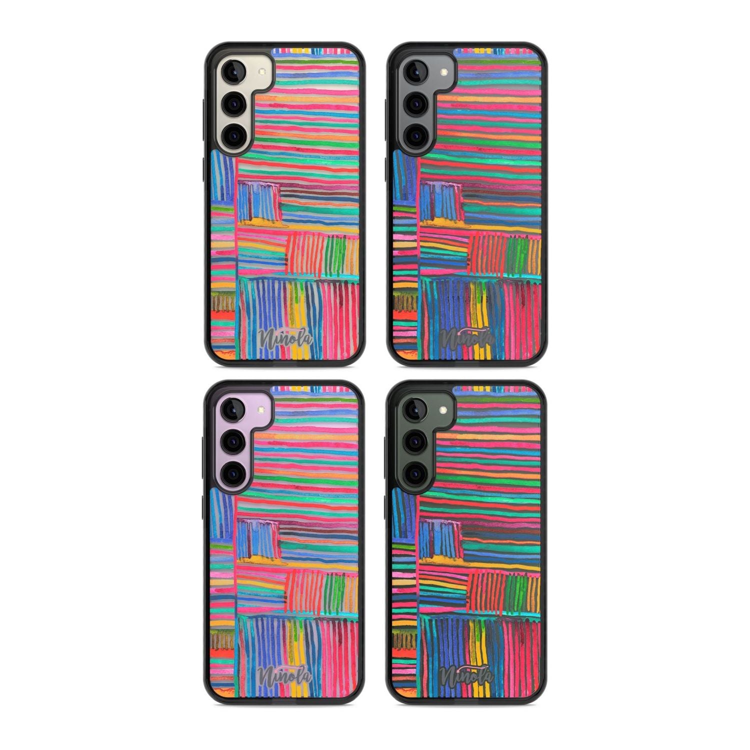 Vibrant Watercolor Lines