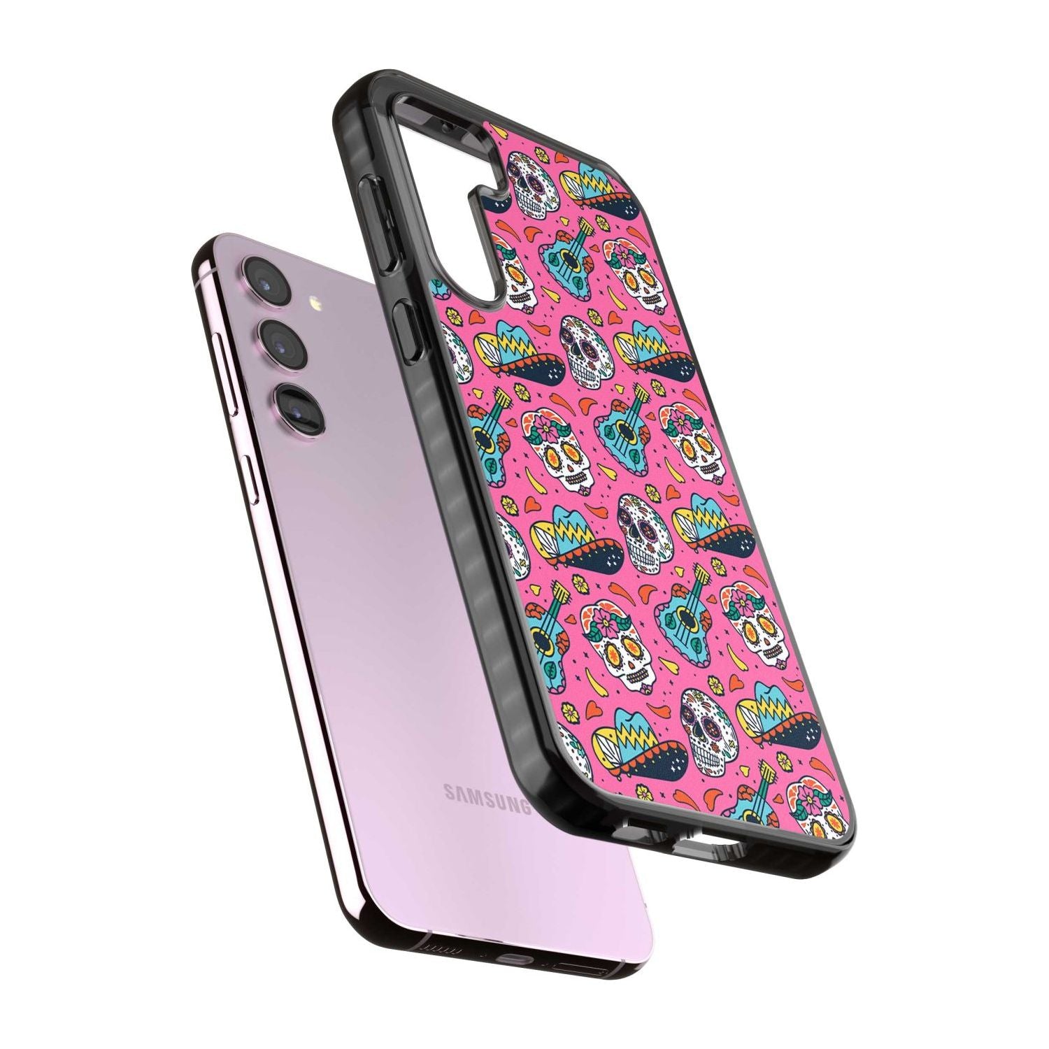 Pink Day Of The Dead Pattern