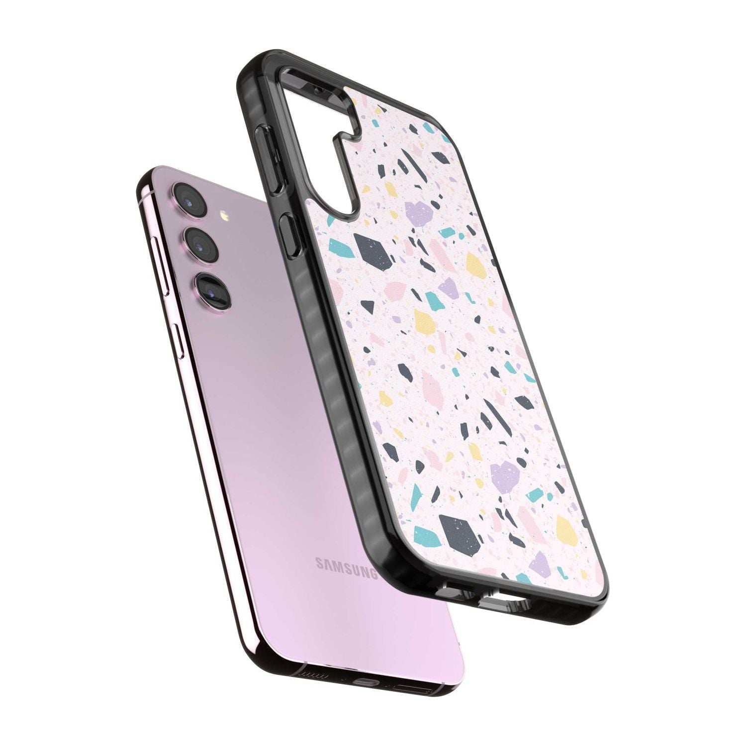 Pink, Purple & Turquoise Terrazzo Pattern