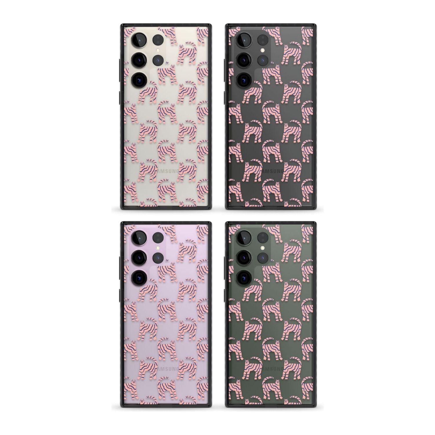 Pink And Blue Cat Pattern